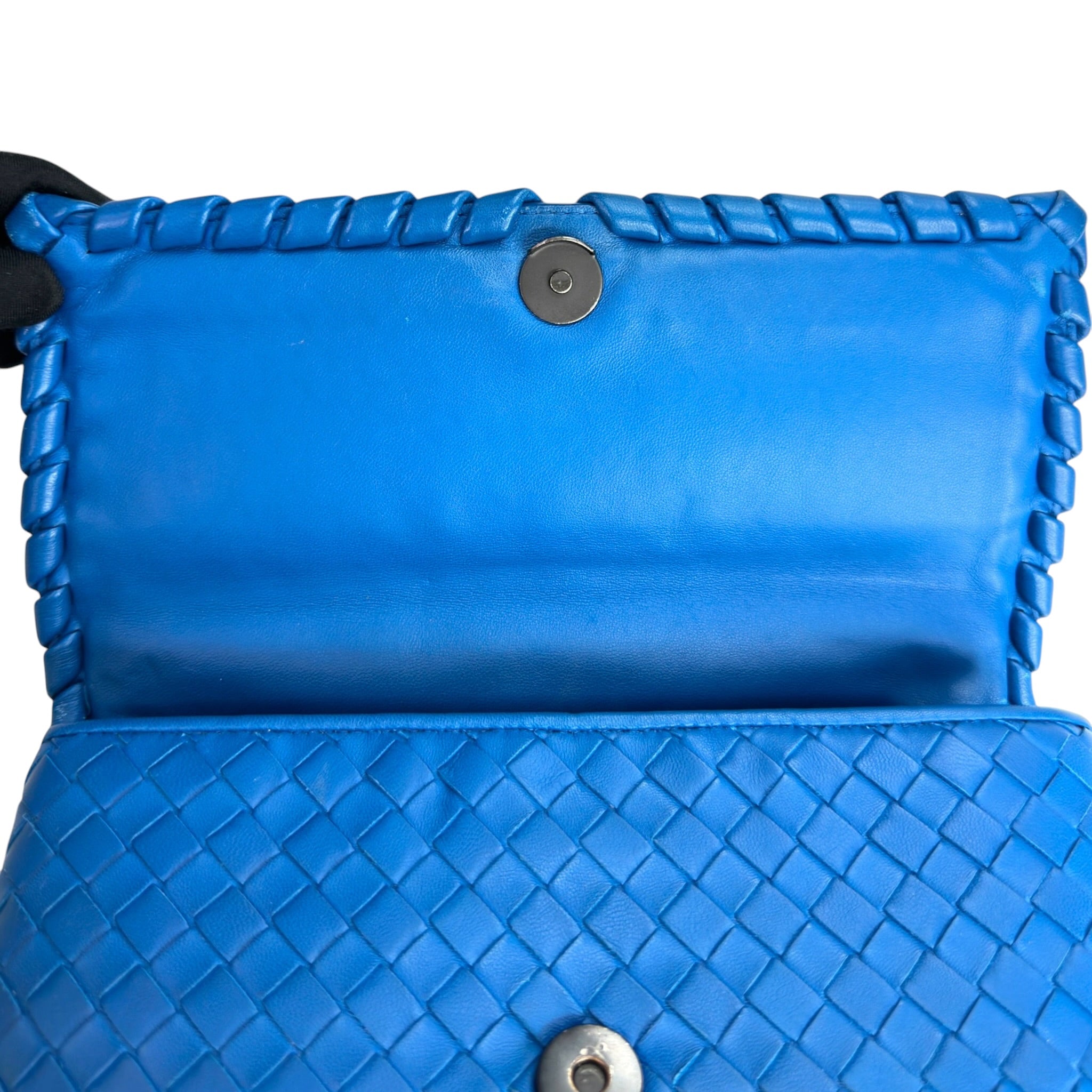Bottega Veneta Intrecciato Olimpia Blue Shoulder bag