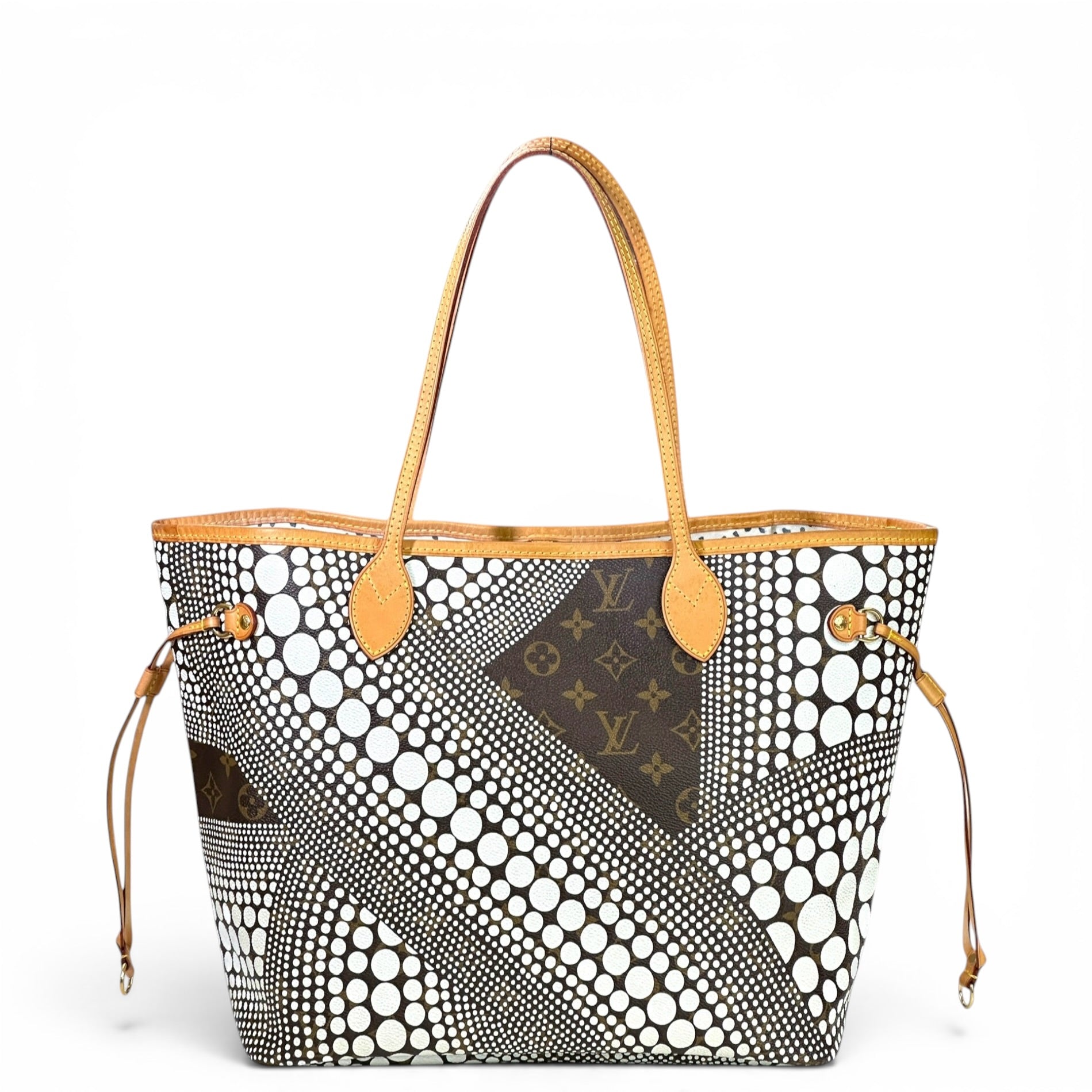 Louis Vuitton Neverfull MM Monogram Yayoi Kusama Wave Canvas