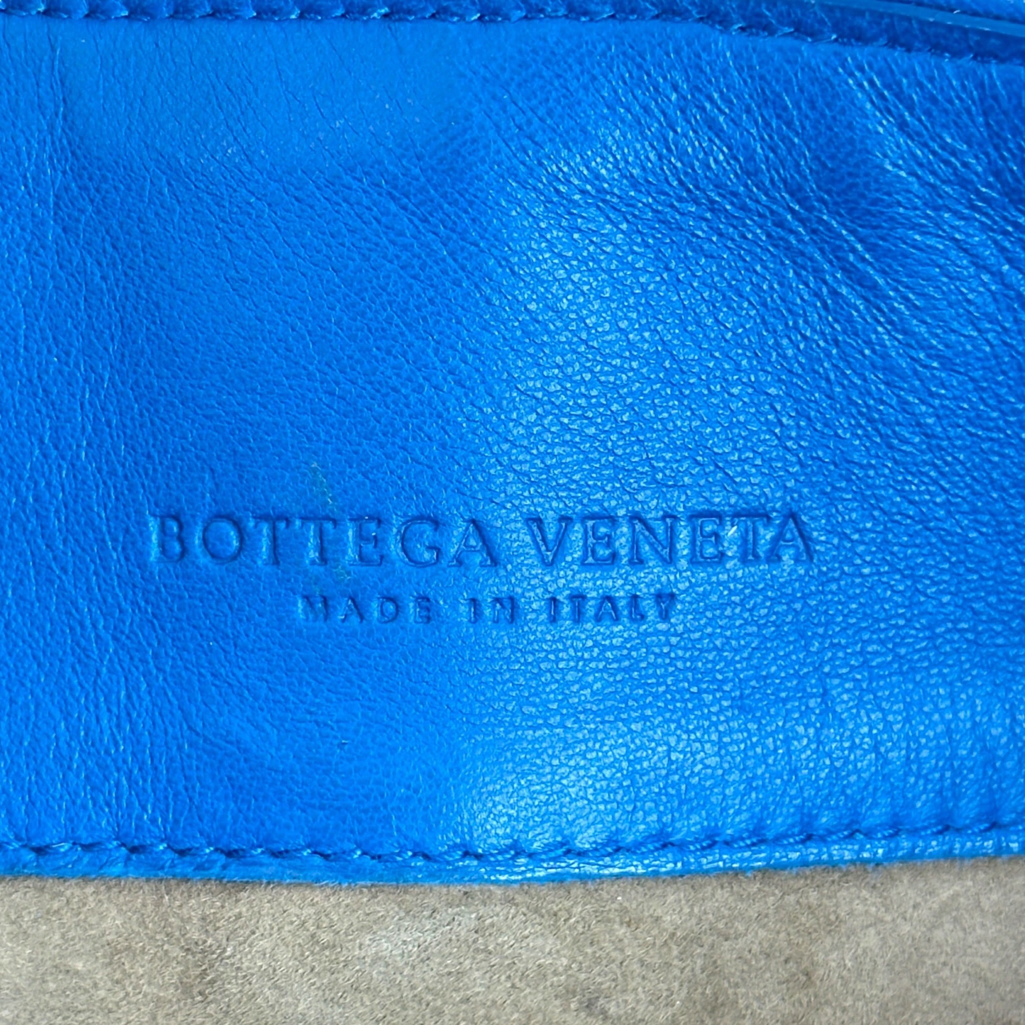 Bottega Veneta Intrecciato Olimpia Blue Shoulder bag