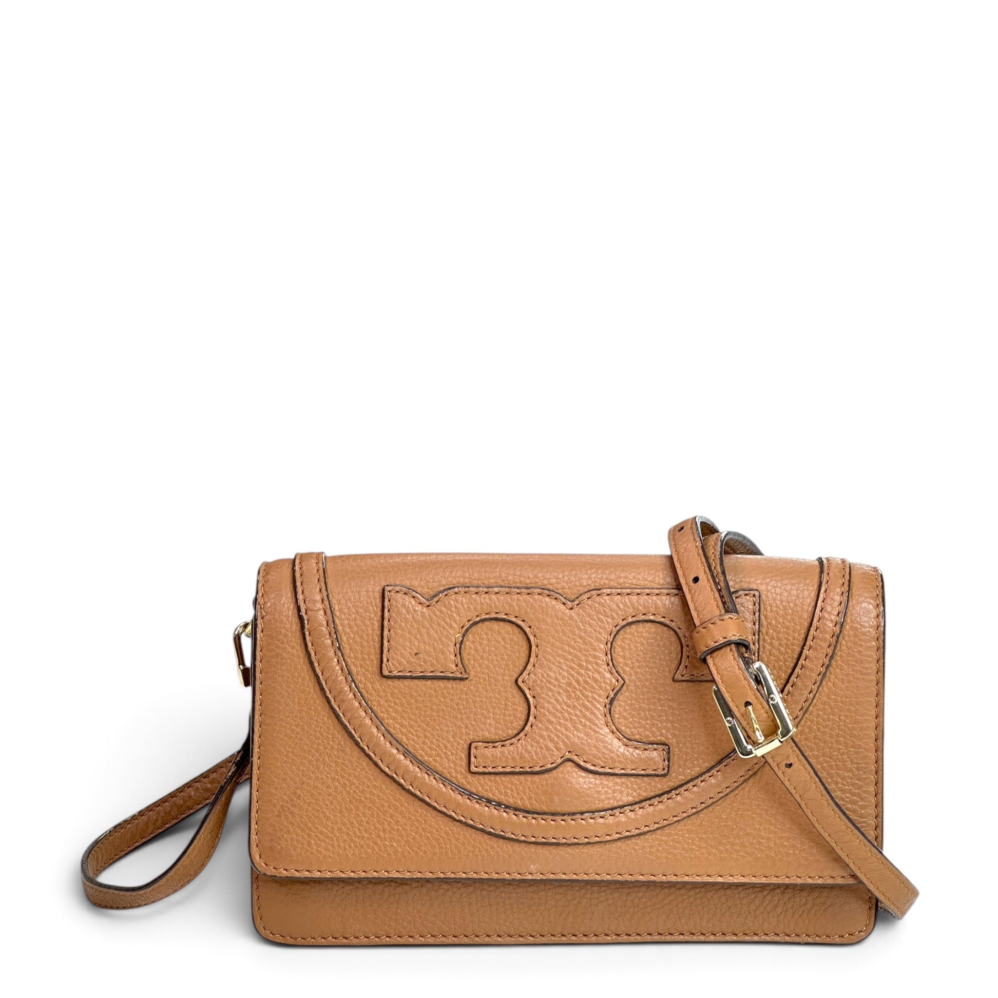 Tory Burch Miller Medium Tan leather Crossbody bag
