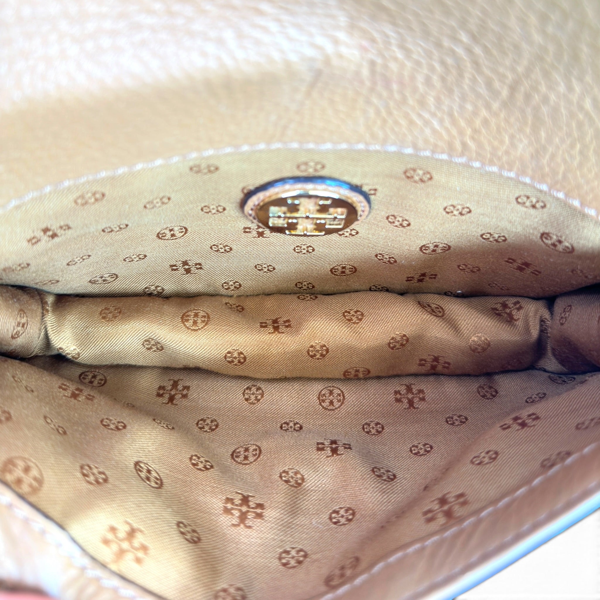 Tory Burch Miller Medium Tan leather Crossbody bag