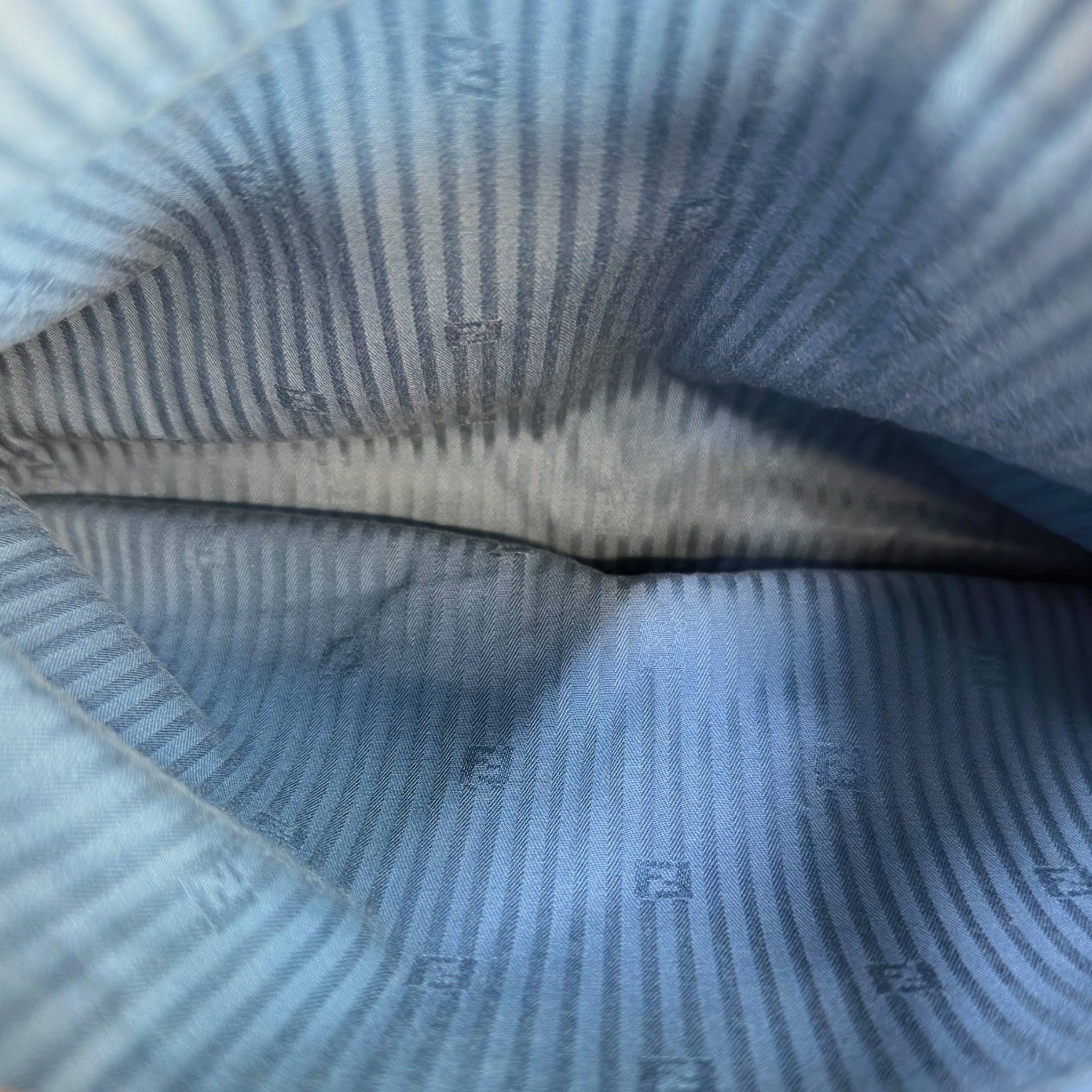 Fendi 2Jours Tote Medium Blue Cobalto Leather
