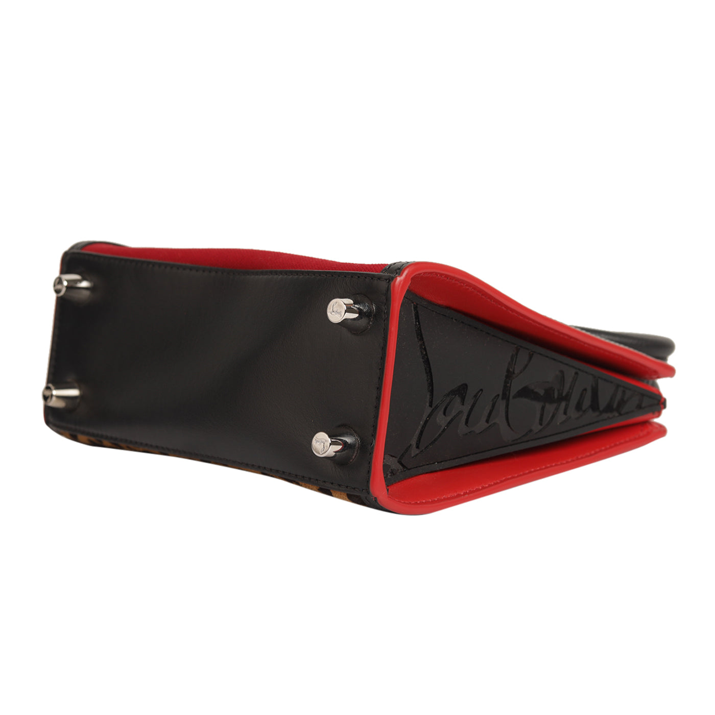 Christian Louboutin Paloma Leather Leopard Print Mini Tote Bag