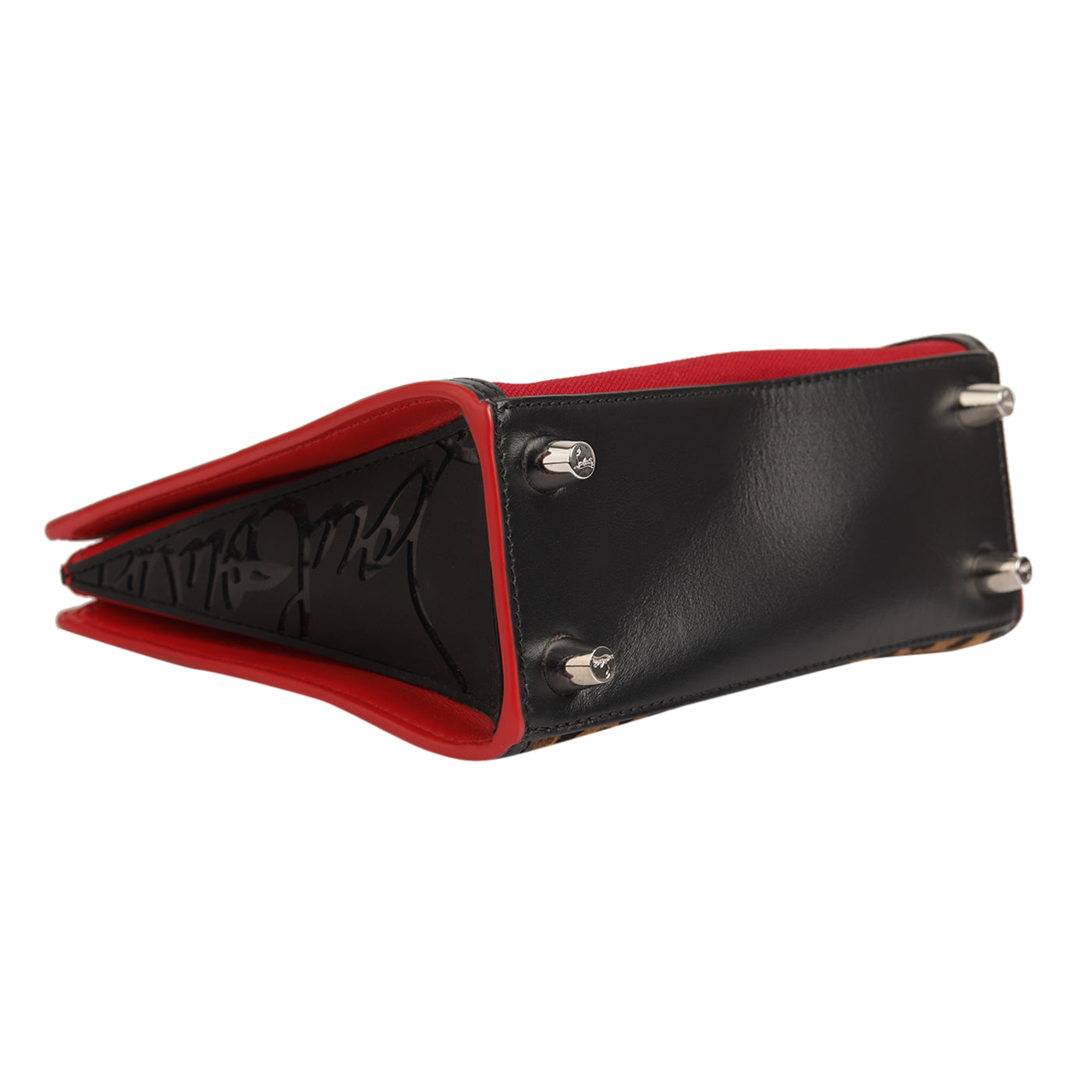 Christian Louboutin Paloma Leather Leopard Print Mini Tote Bag