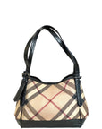 Burberry Canterbury Tote Beige Super Nova Check Patent Leather