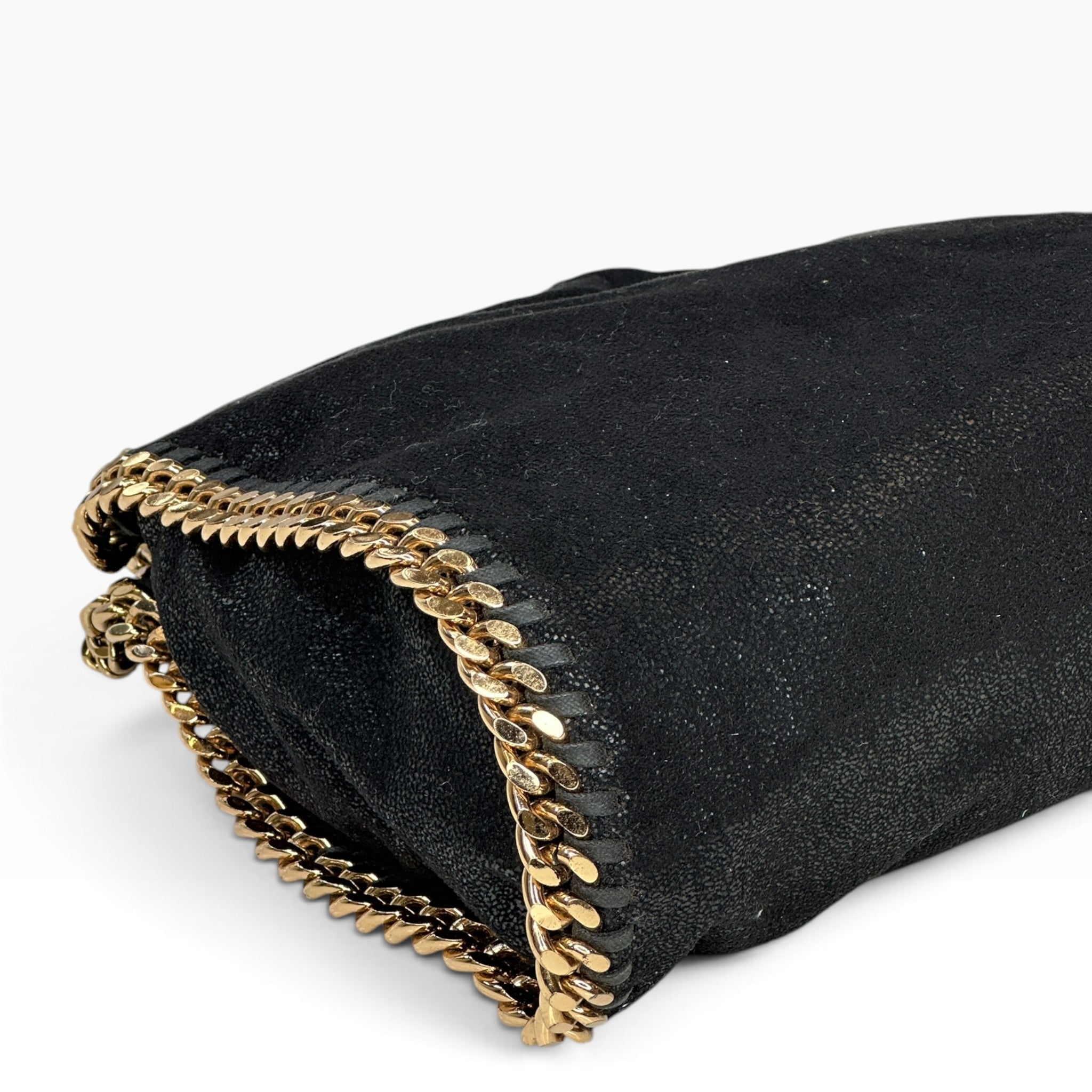 Stella Mccartney Falabella Shaggy Mini black leather Tote Bag