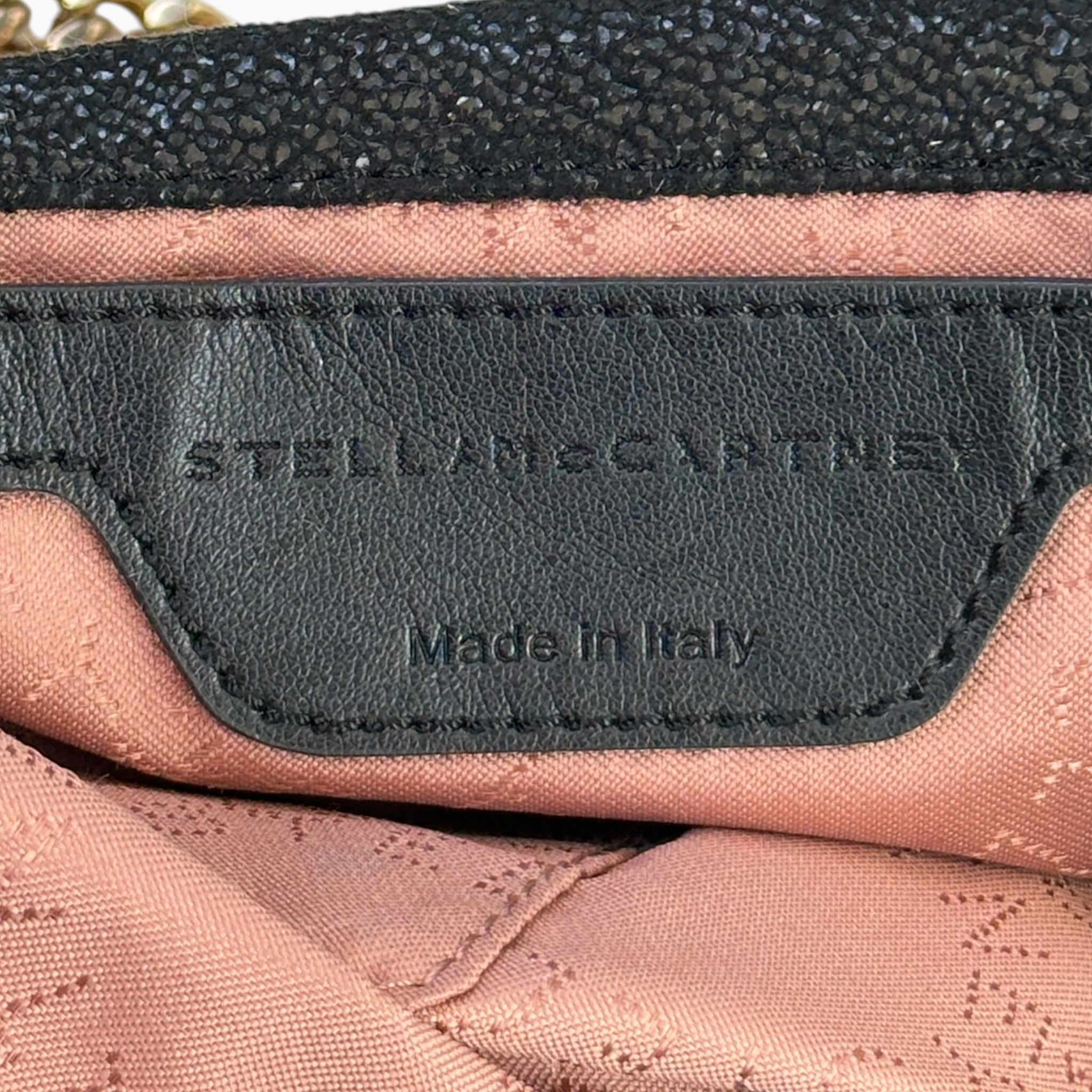 Stella Mccartney Falabella Shaggy Mini black leather Tote Bag