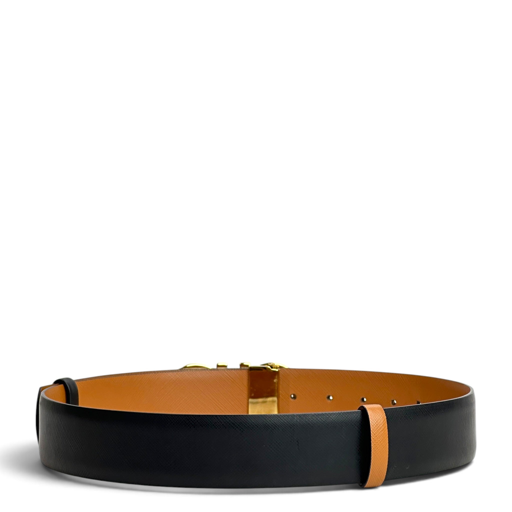 Salvatore Ferragamo Gancini Reversible Leather Belt 28 INCH 70CM