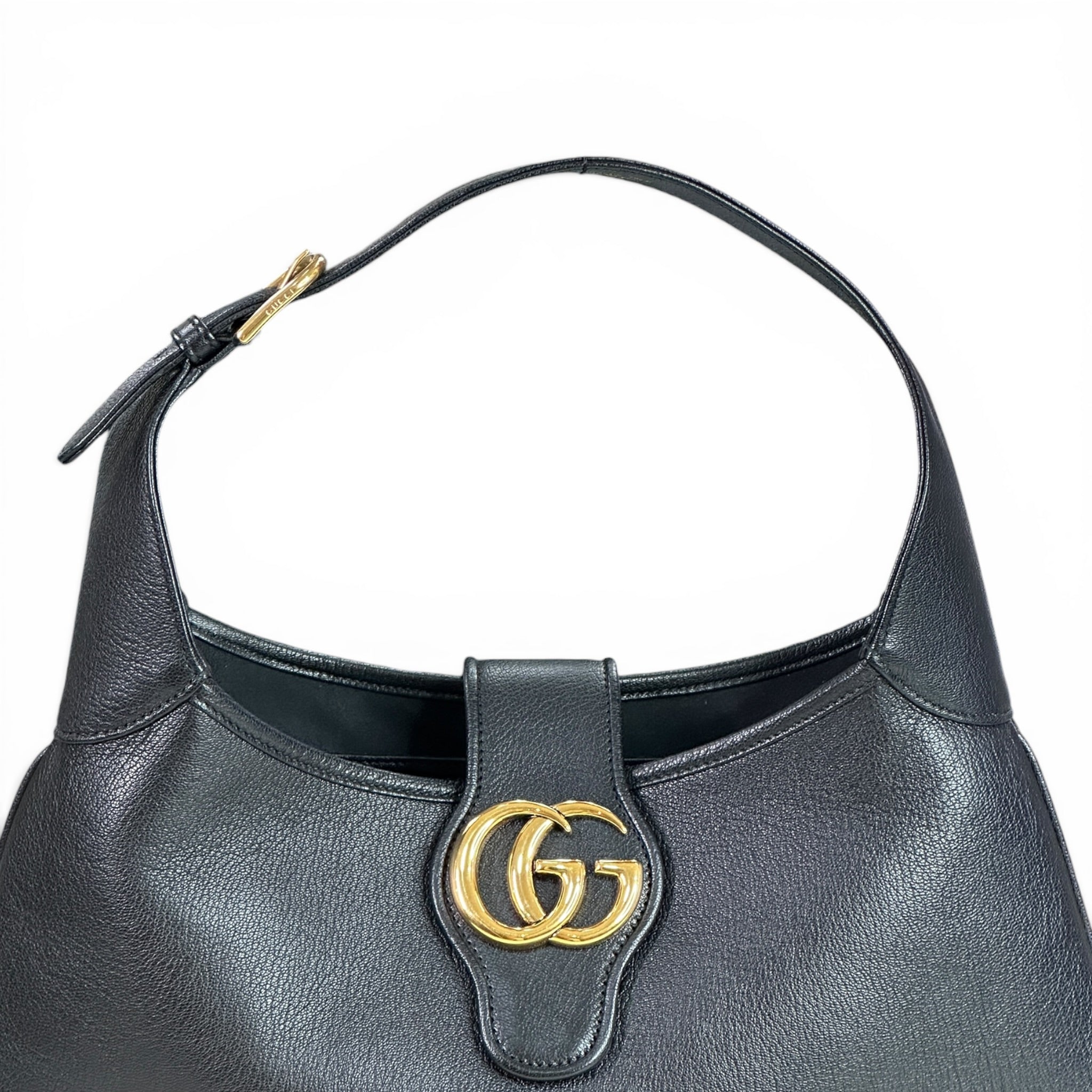 Gucci Aphrodite Shoulder Bag Black Leather