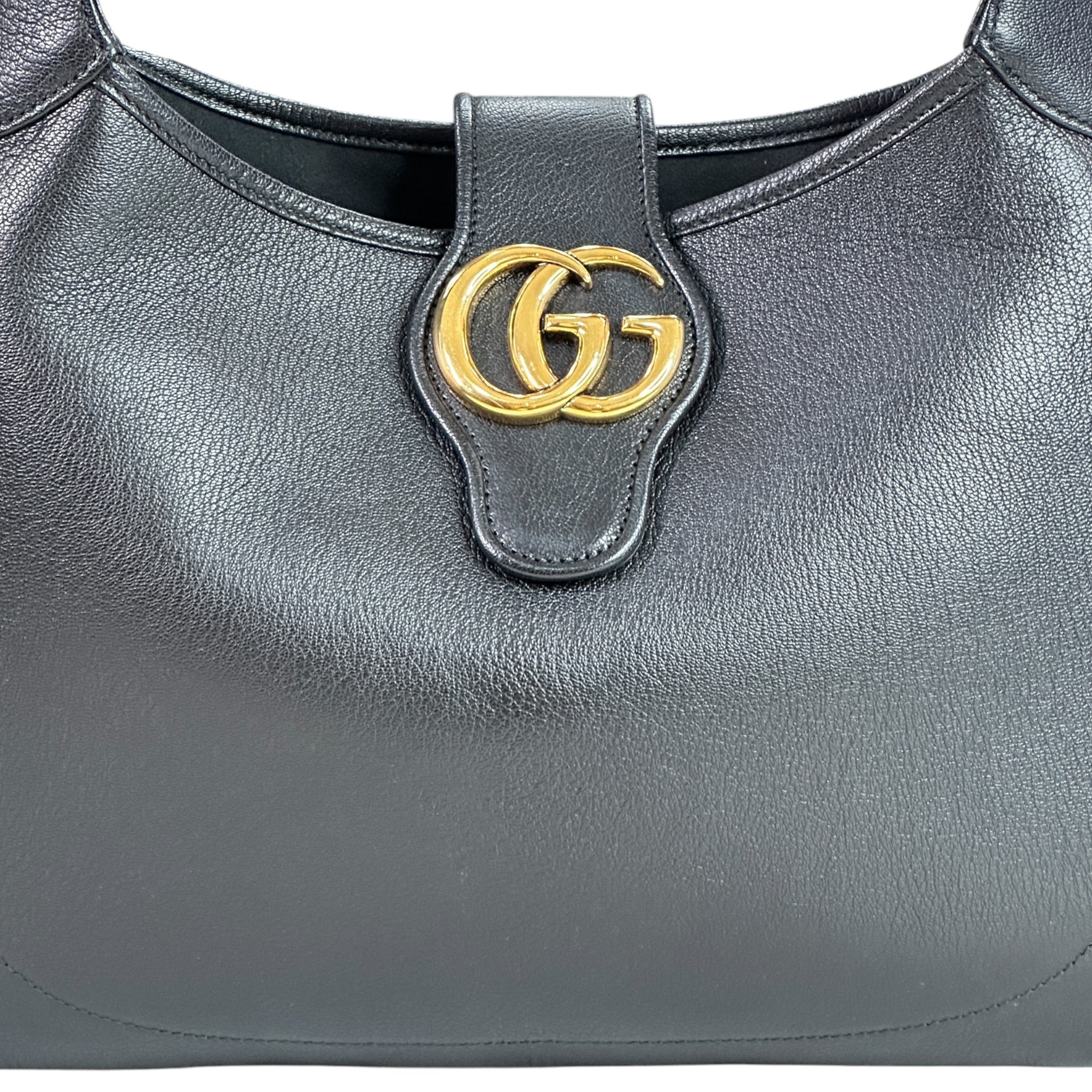 Gucci Aphrodite Shoulder Bag Black Leather