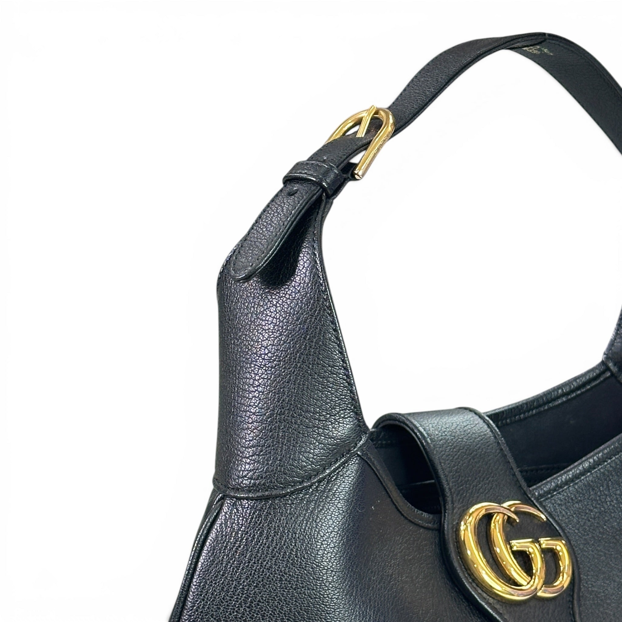 Gucci Aphrodite Shoulder Bag Black Leather