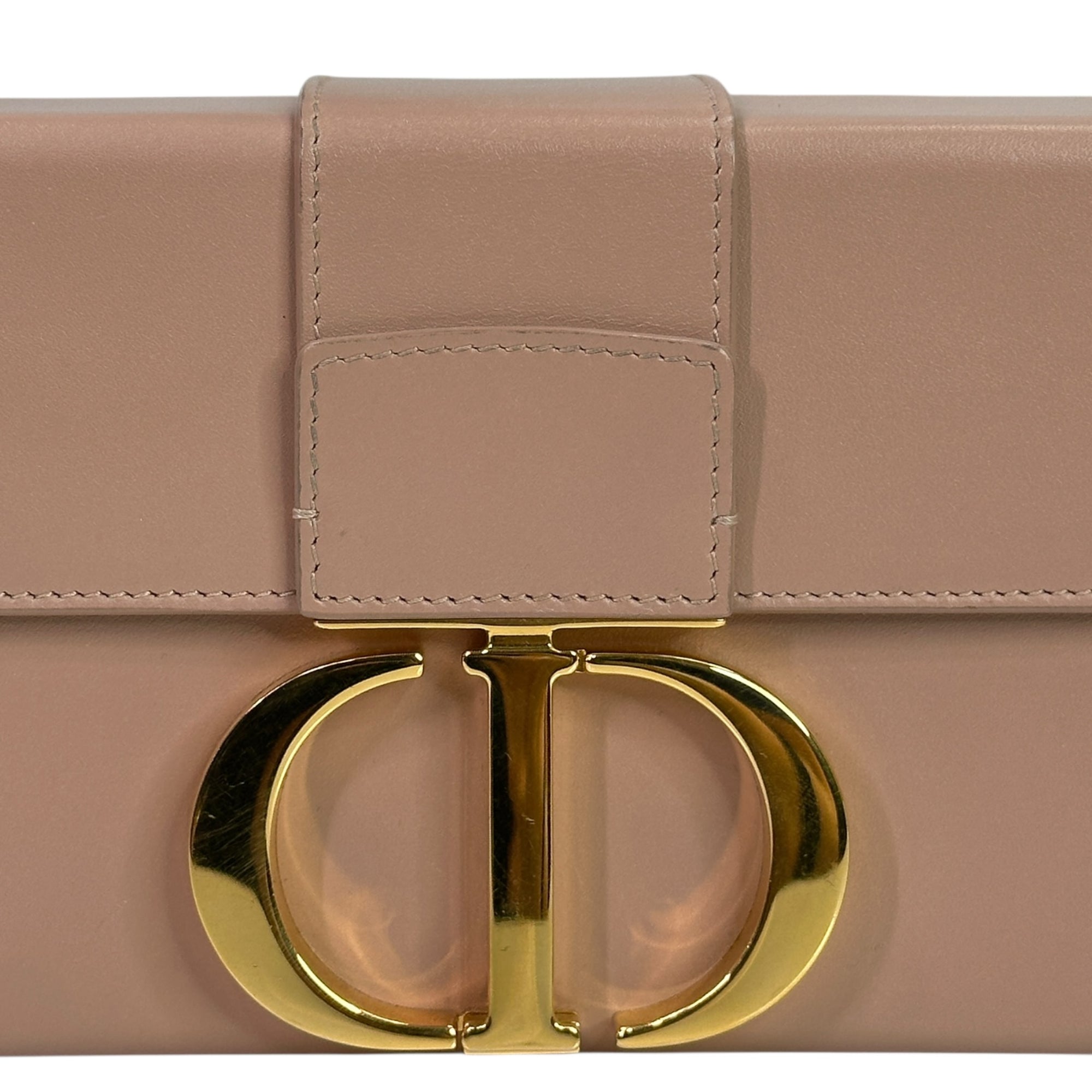 Christian Dior 30 Montaigne Beige Box Calfskin