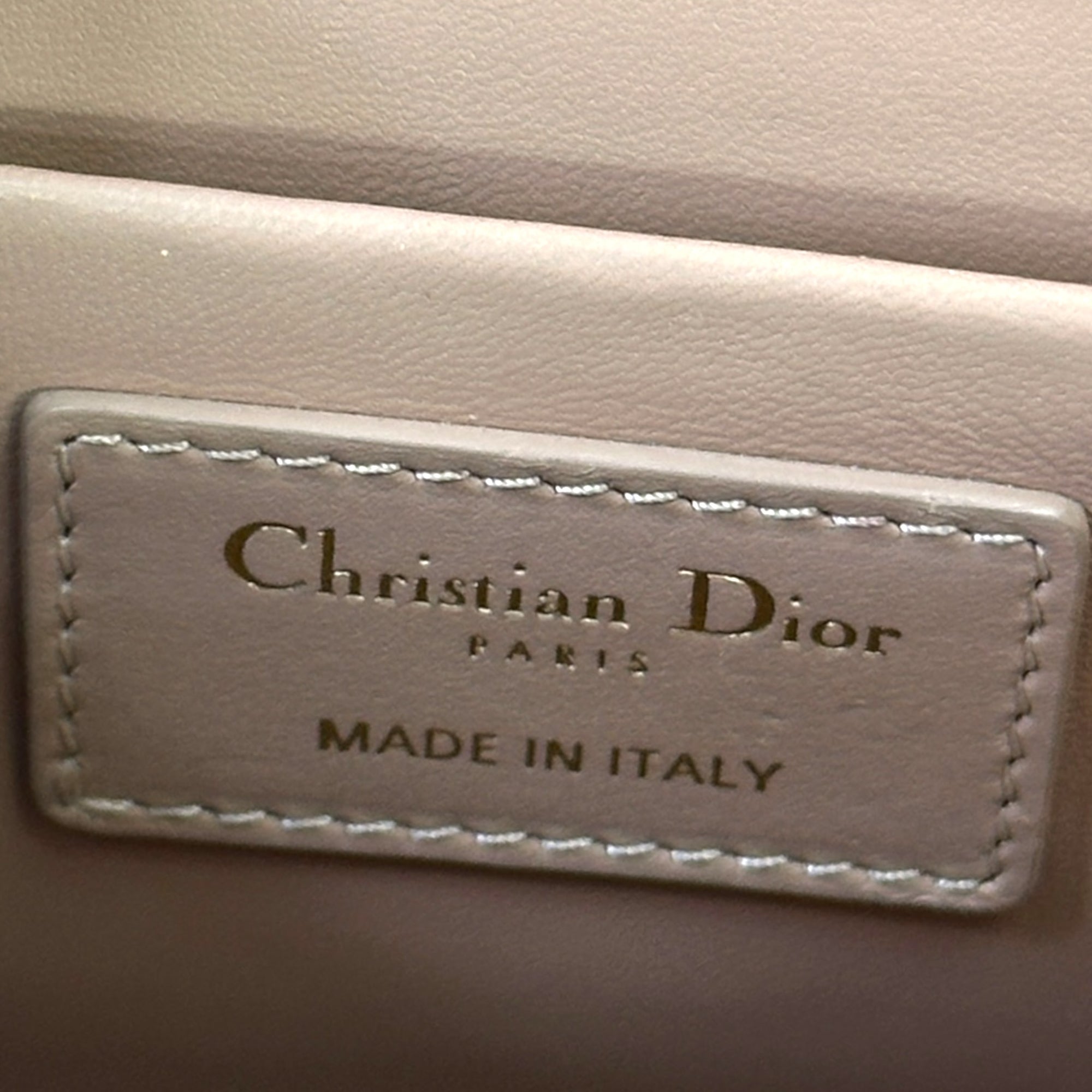 Christian Dior 30 Montaigne Beige Box Calfskin