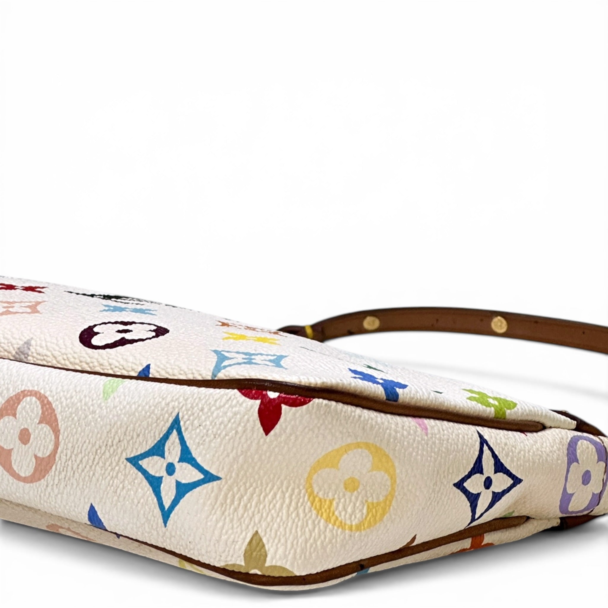 Louis Vuitton TM Pochette Accessoires White Multicolor Monogram
