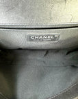 Chanel Mosaic Boy Bag Medium Black Quilted Wool