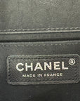Chanel Mosaic Boy Bag Medium Black Quilted Wool