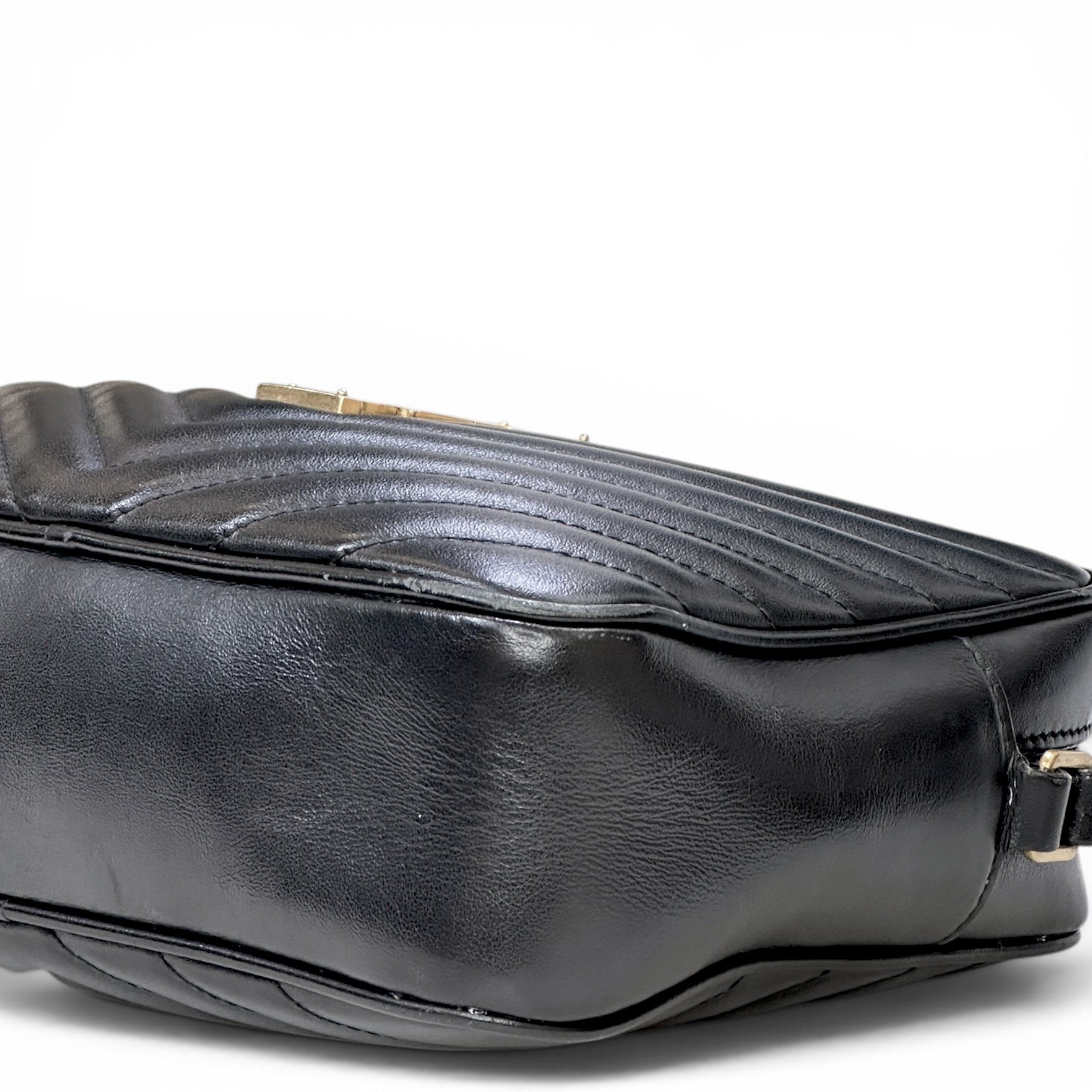 Saint Laurent Lou Camera Bag Black Quilted Leather