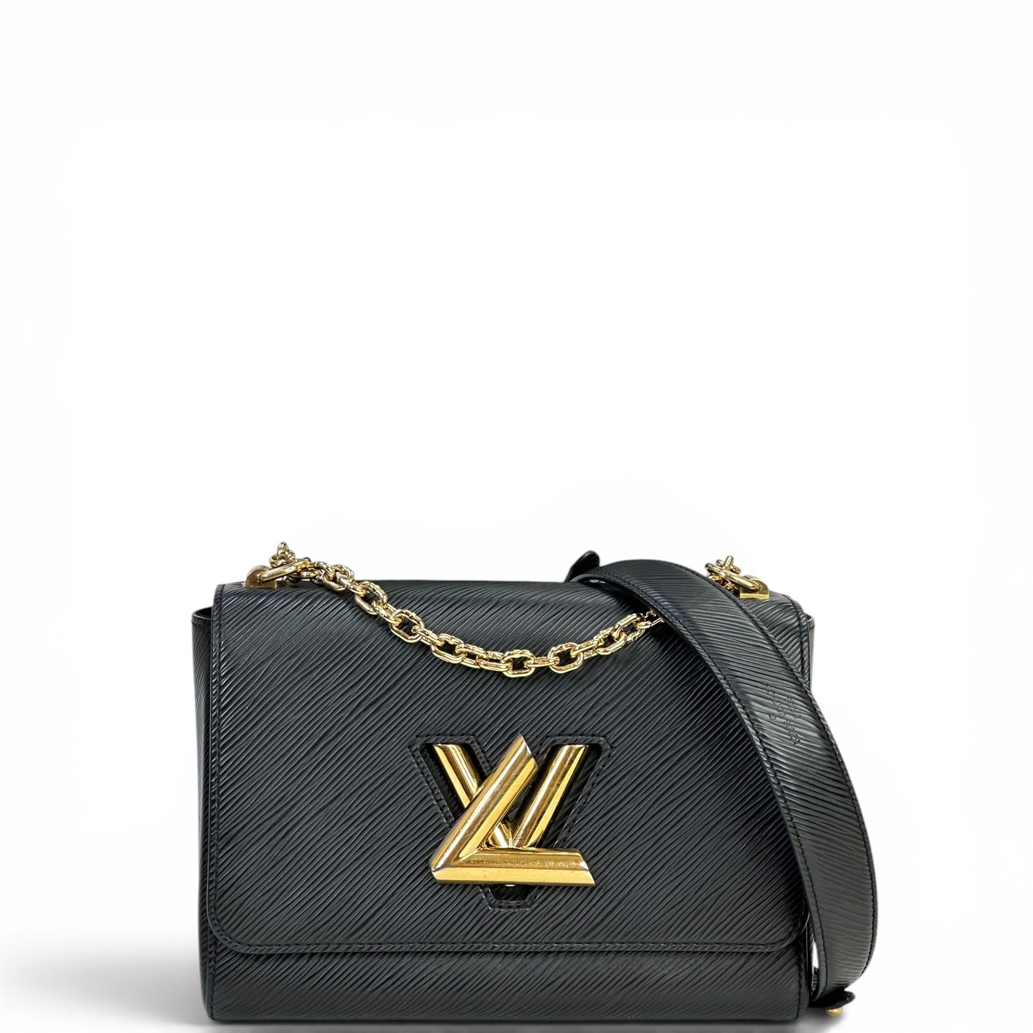 Louis Vuitton Twist MM Bag Black Epi Leather