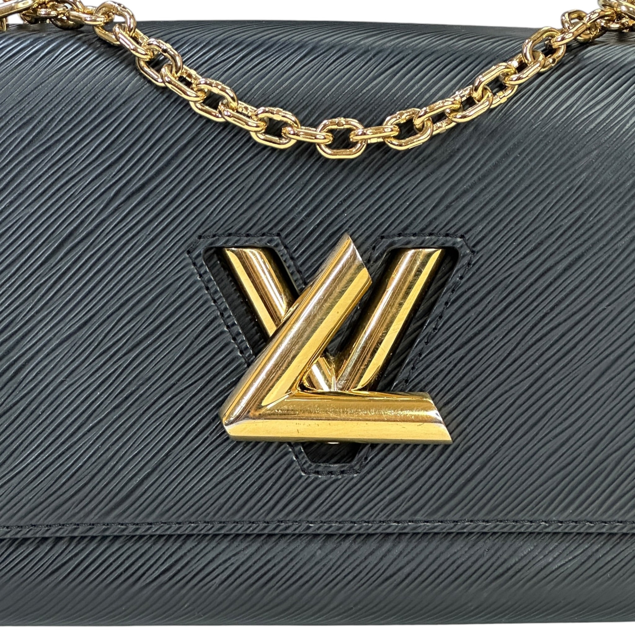 Louis Vuitton Twist MM Bag Black Epi Leather