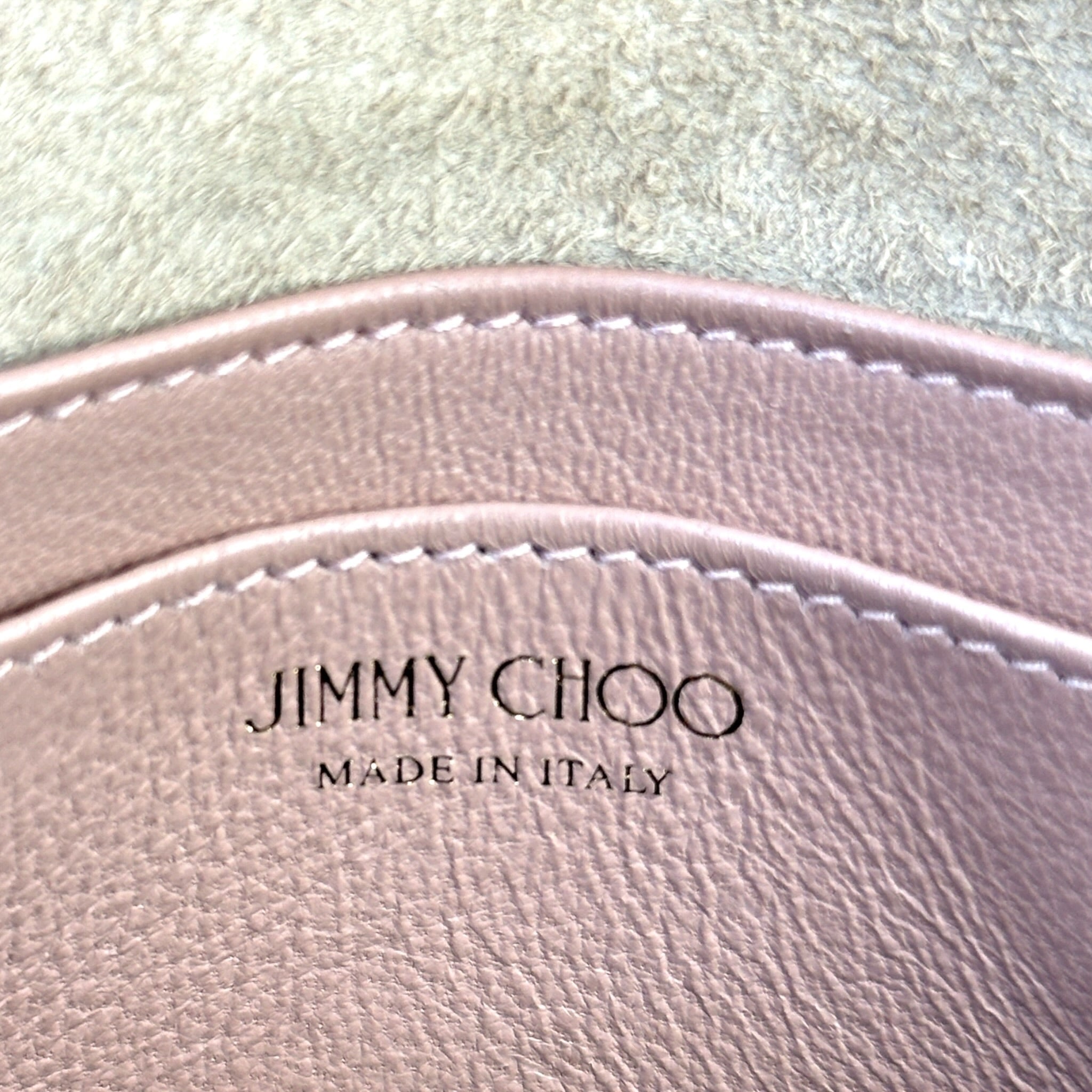 Jimmy Choo Glitter Clutch Bag With Chain