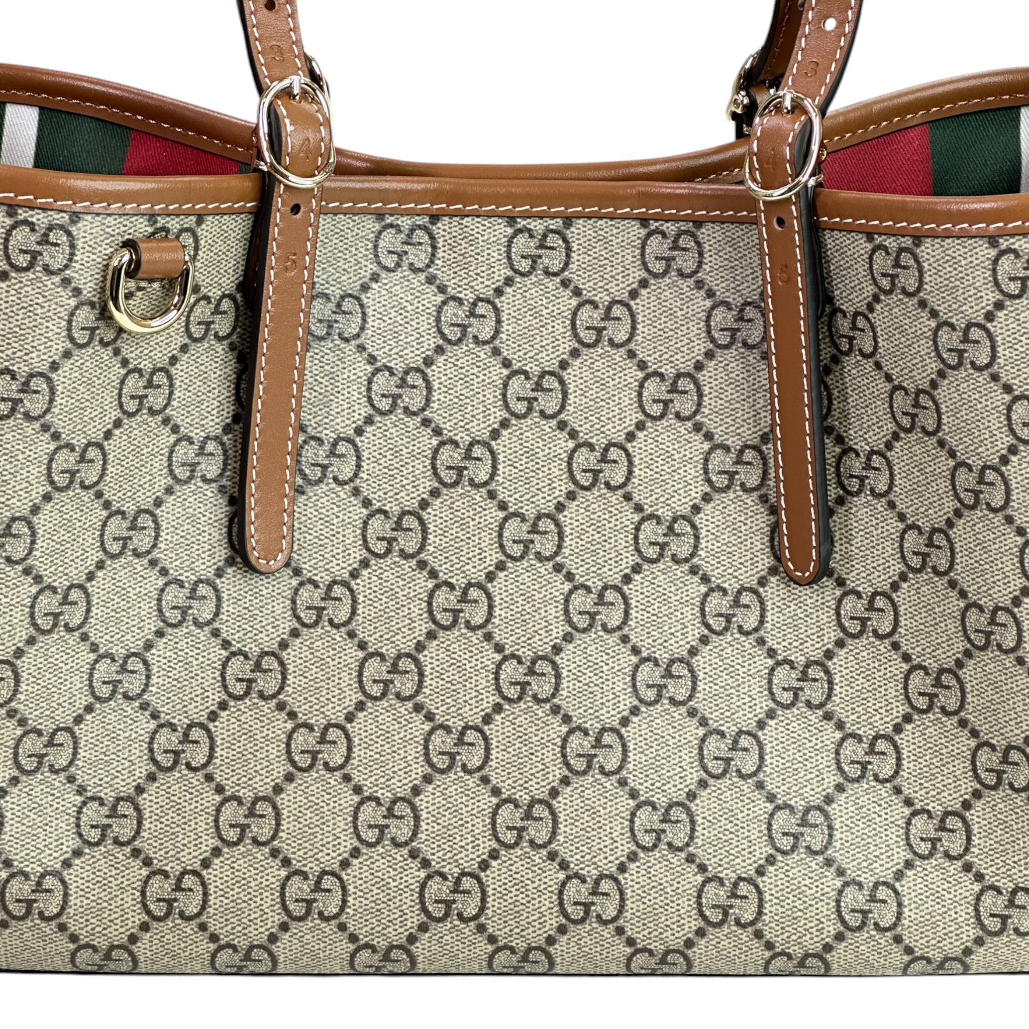 Gucci GG Emblem small Canvas Tote Bag