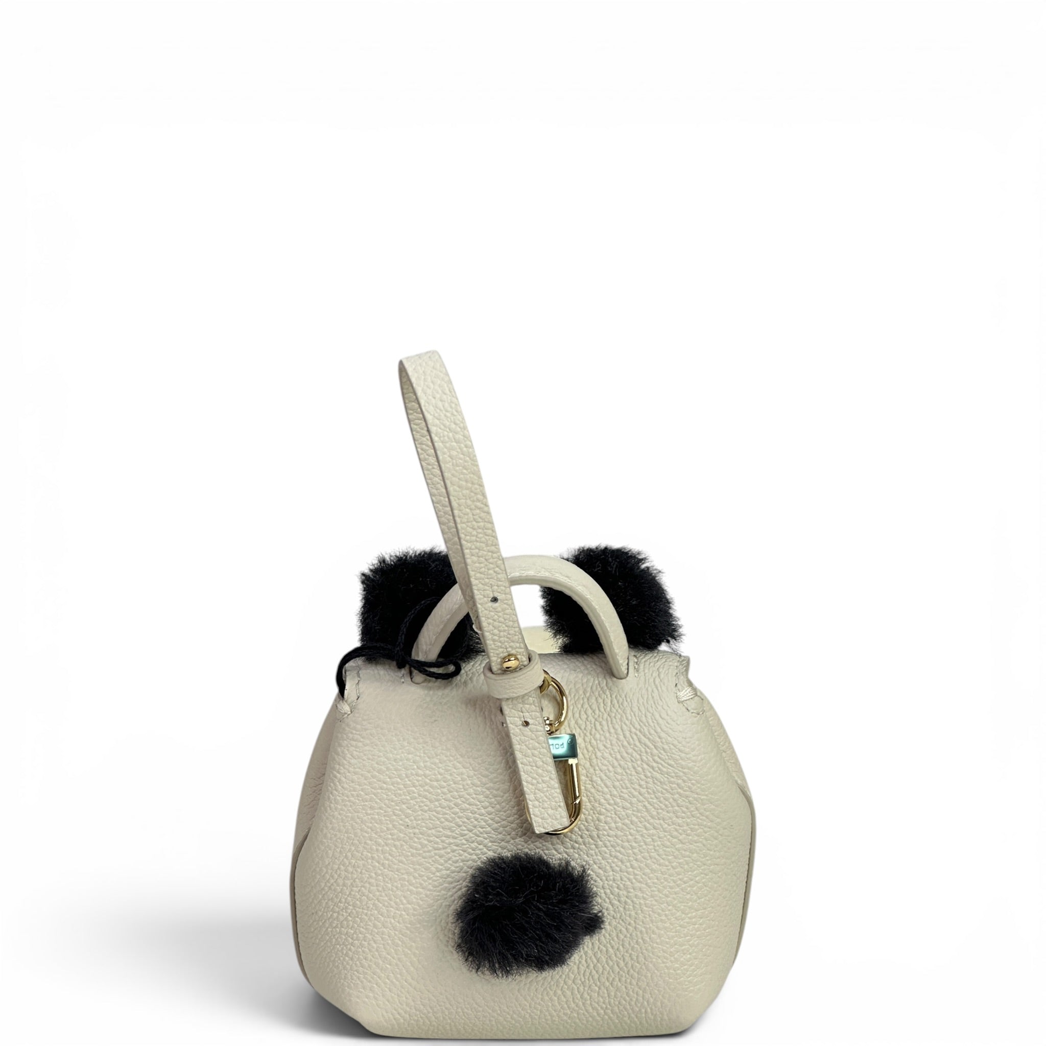 Polene Nanonimals Pamboo Textured Ecru Leather