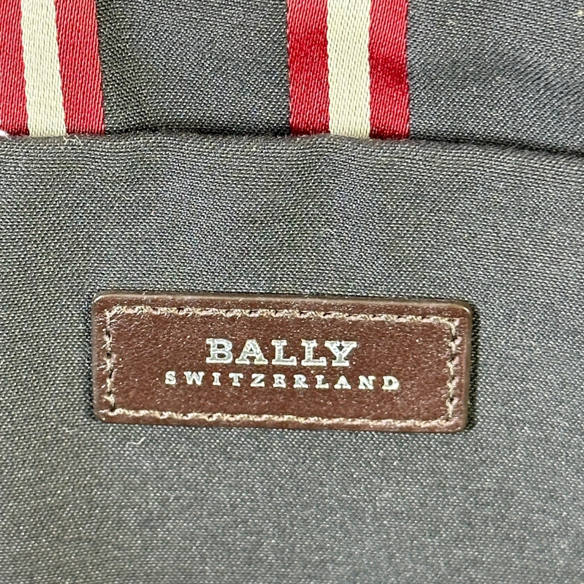 Bally Leather Lasercut Briefcase
