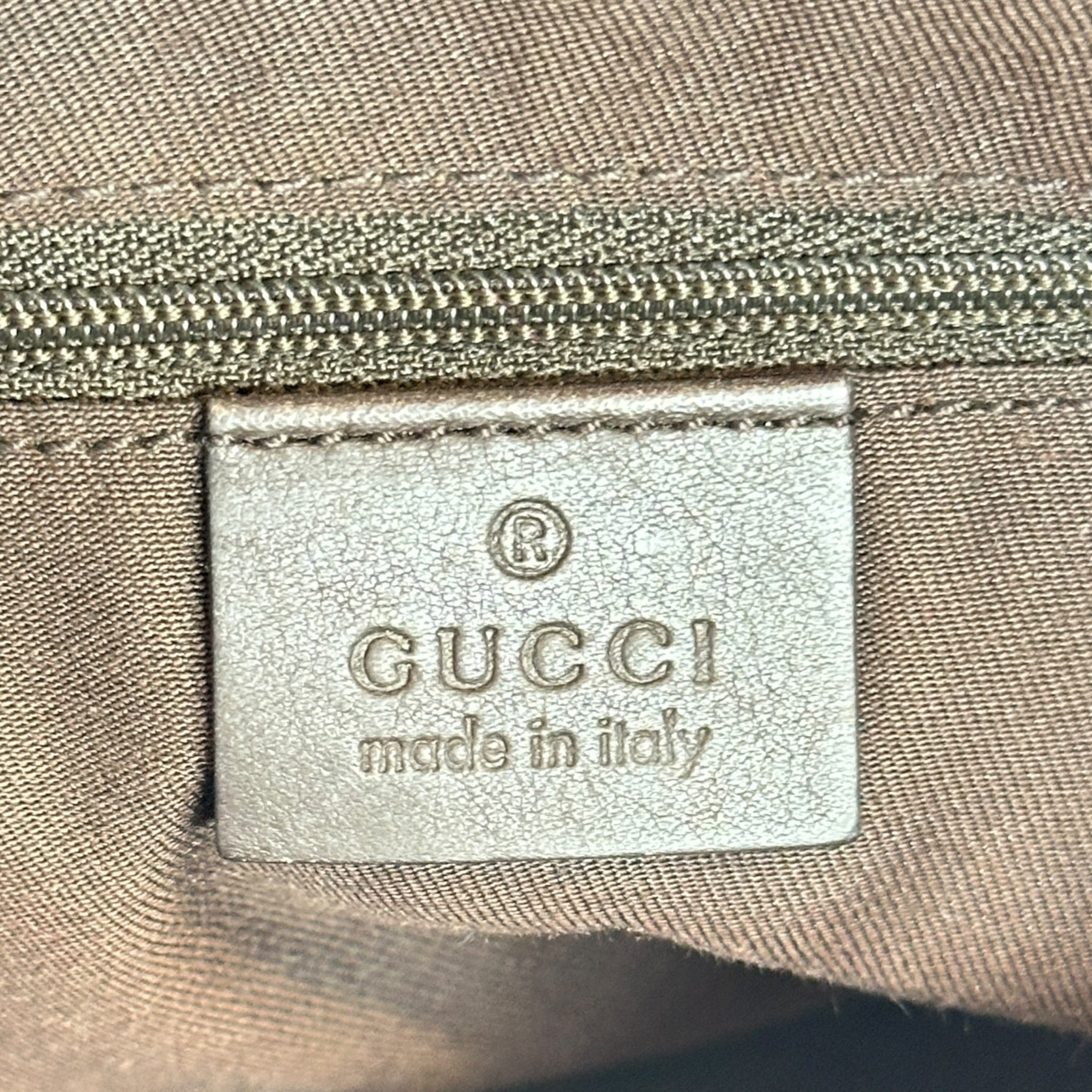 Gucci Abbey D-ring Hobo Canvas Shoulder Bag