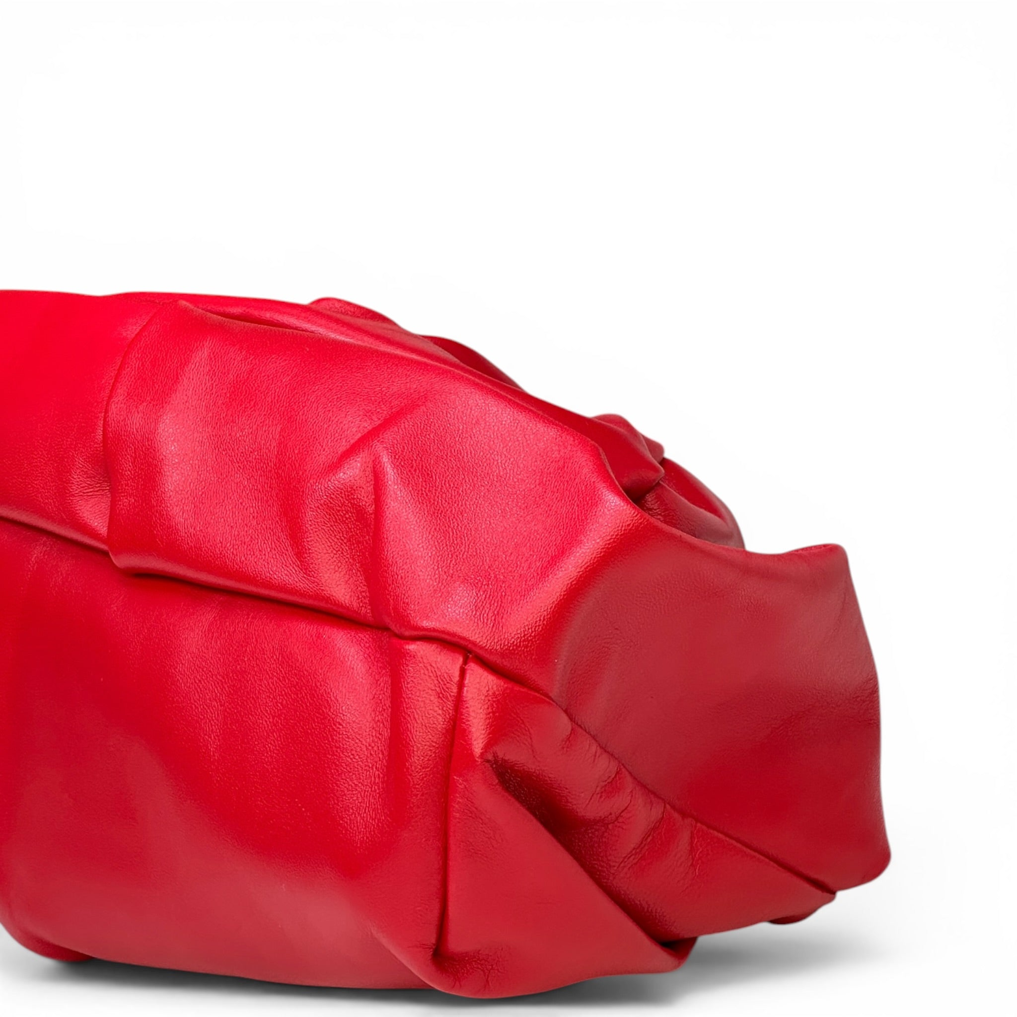 Burberry Rose Clutch Red Lamb Leather