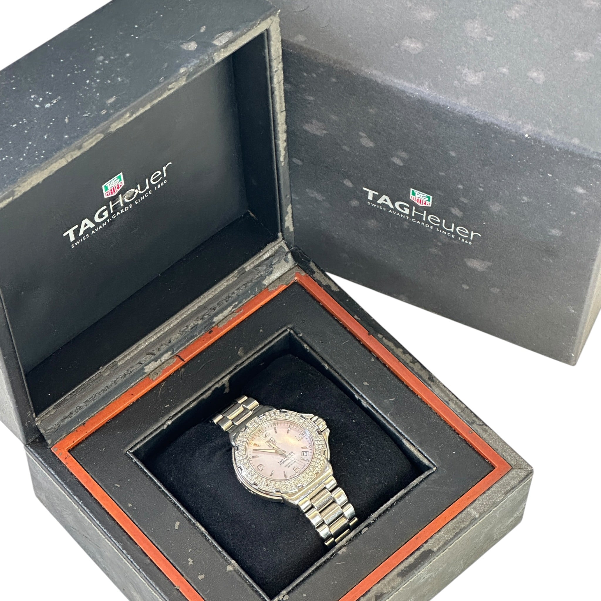Tag Heuer Formula 1 Lady Quartz Pink Mother Of Pearl Dial With Diamond Bezel Watch