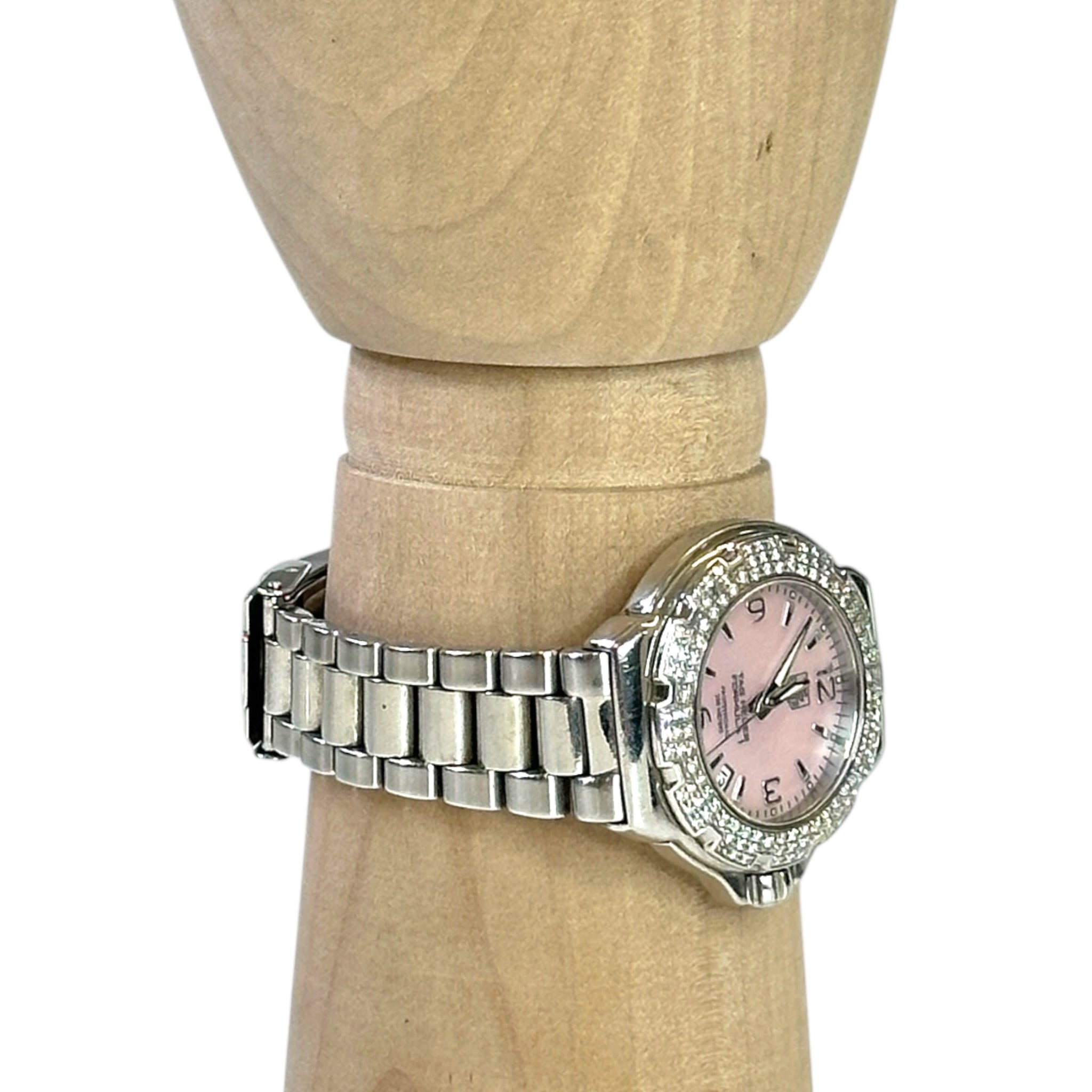 Tag Heuer Formula 1 Lady Quartz Pink Mother Of Pearl Dial With Diamond Bezel Watch