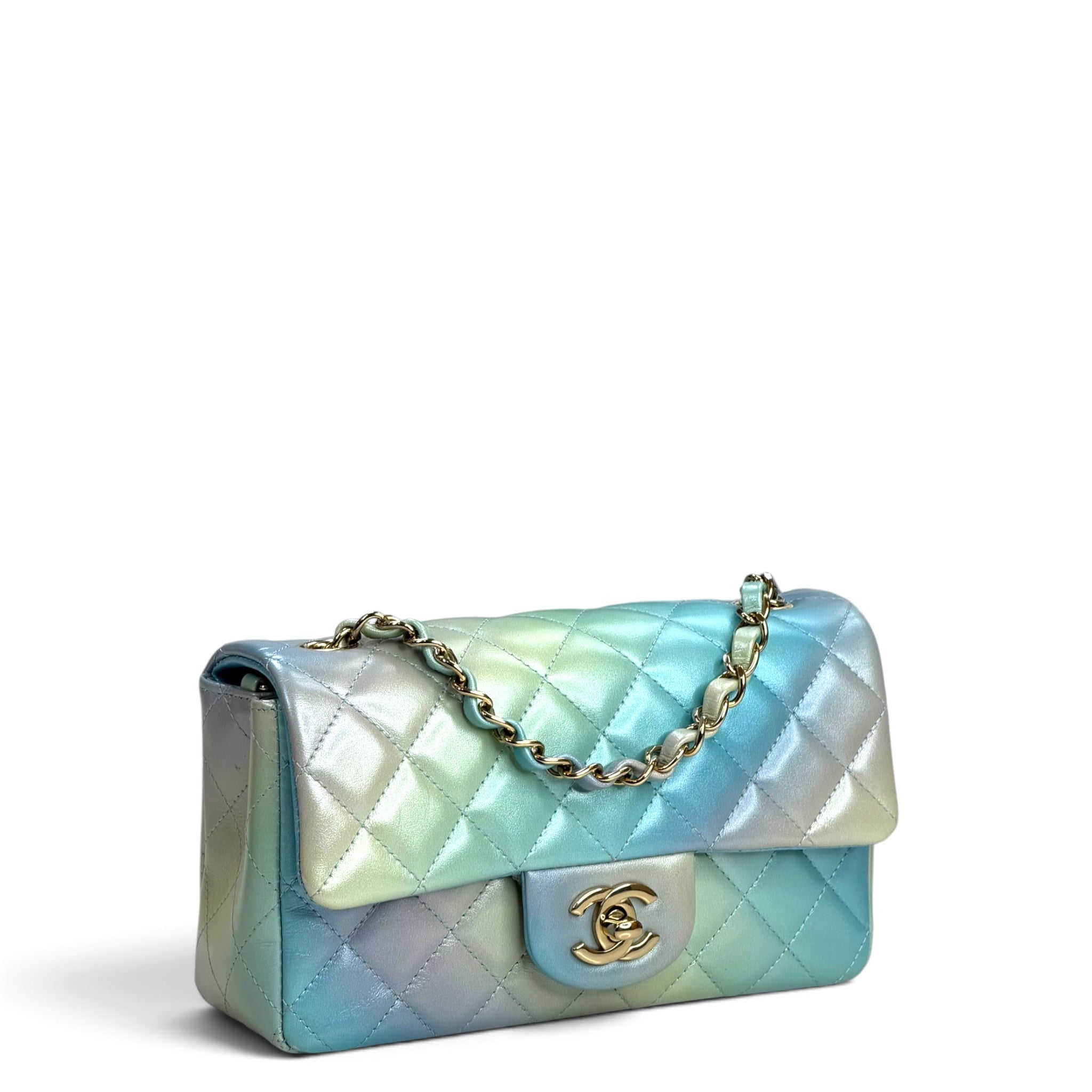Chanel Flap Bag Mini Iridescent Ombre Lambskin