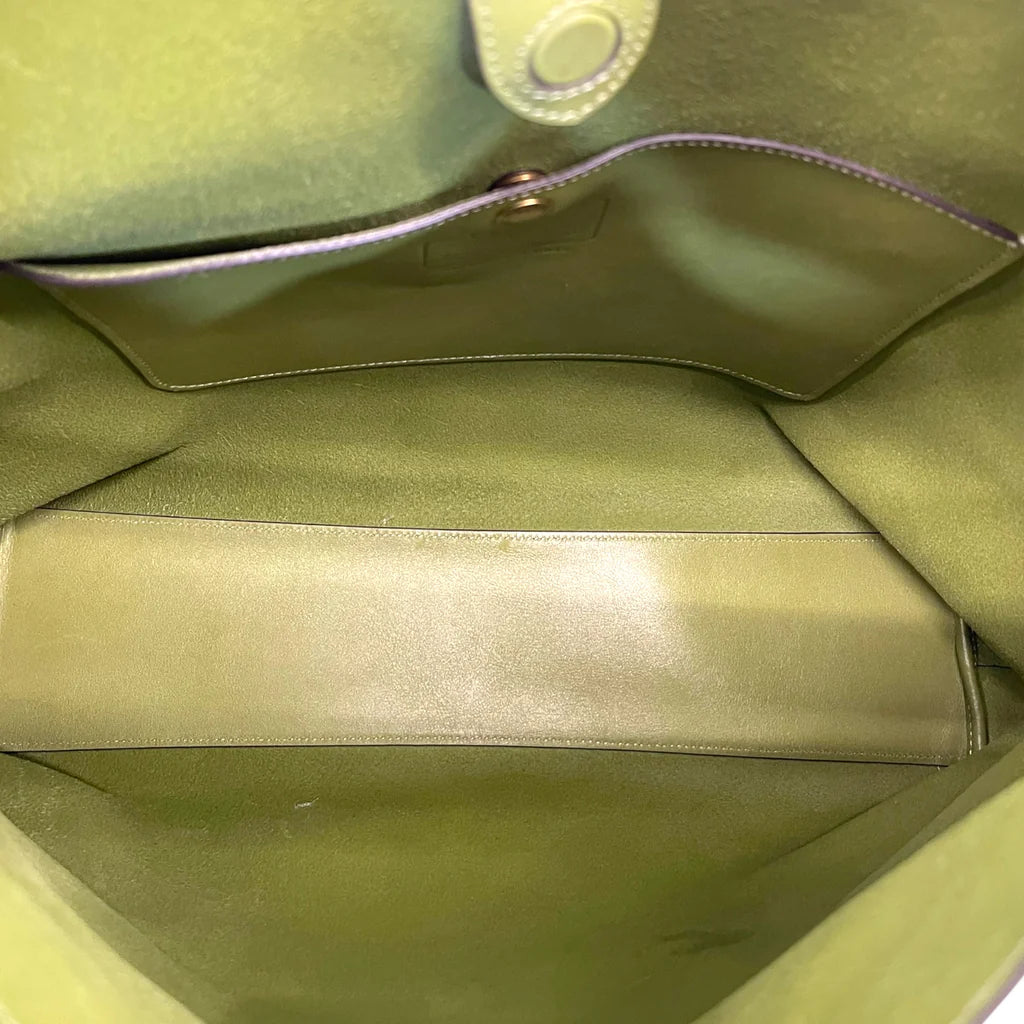 Coach Brooklyn 39 Hobo Bag Large Green Leather
