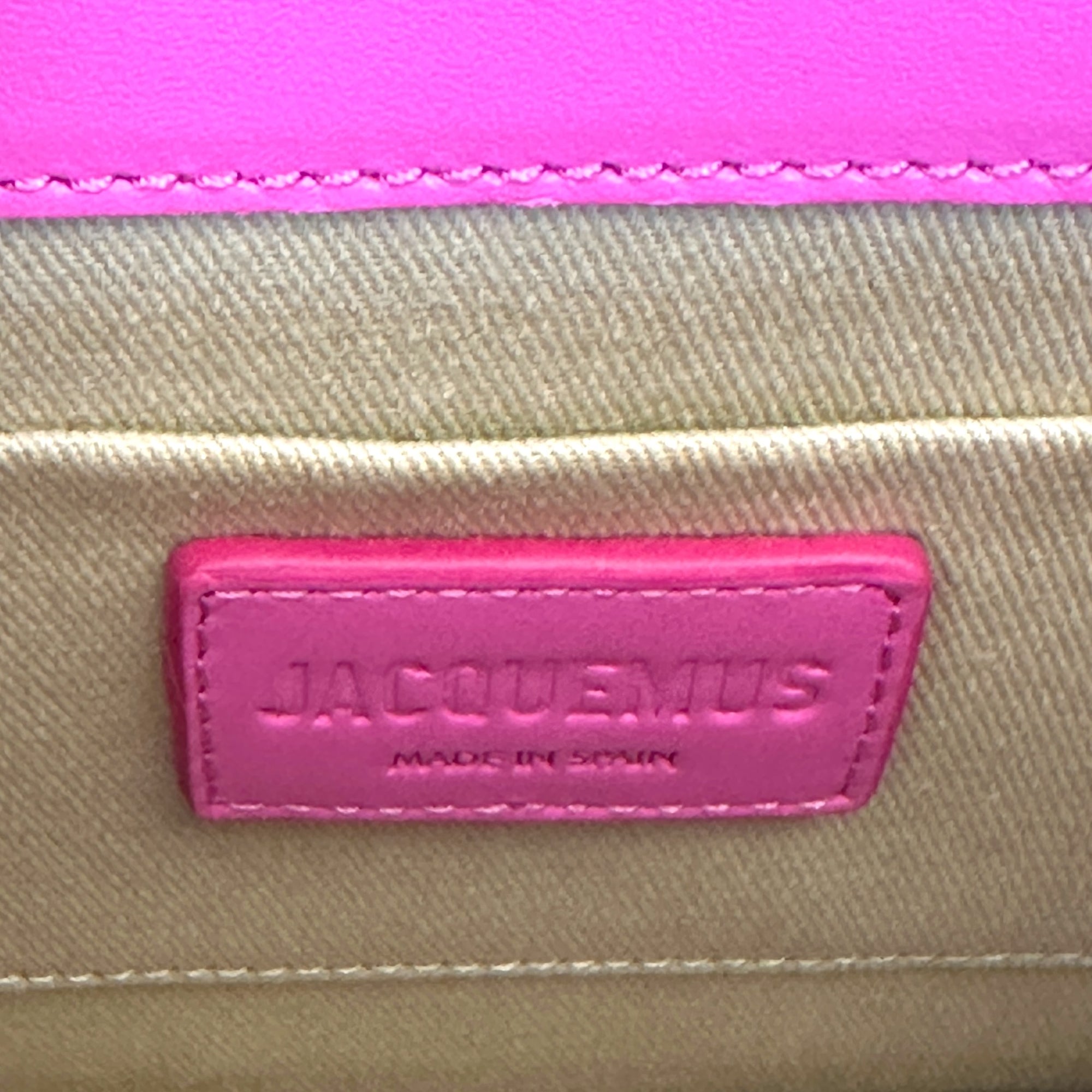 Jacquemus Le Chiquito Noeud Top Handle Bag Pink Leather