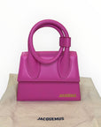 Jacquemus Le Chiquito Noeud Top Handle Bag Pink Leather