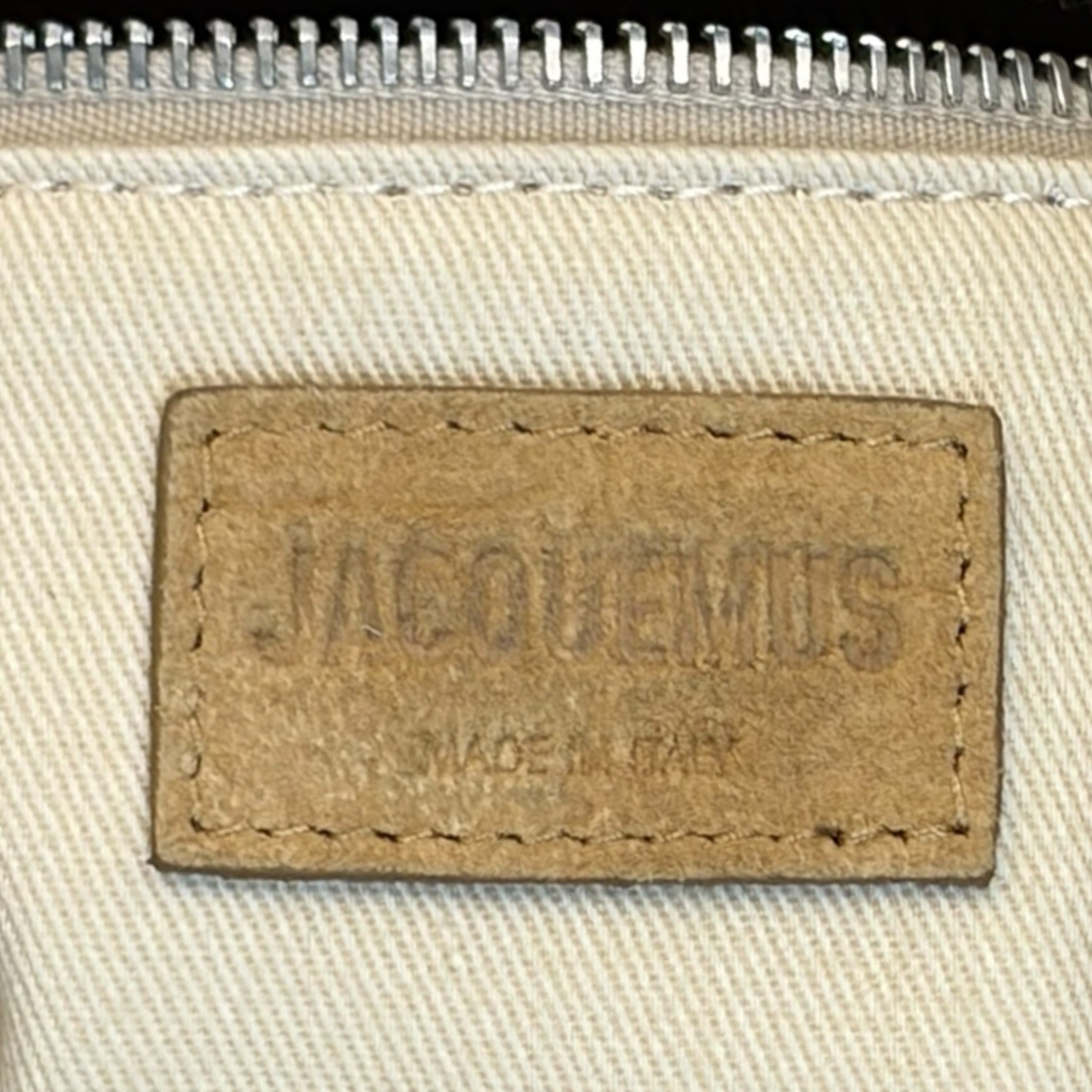 Jacquemus Le Turismo Camel Brown Croc-Embossed Suede Shoulder Bag