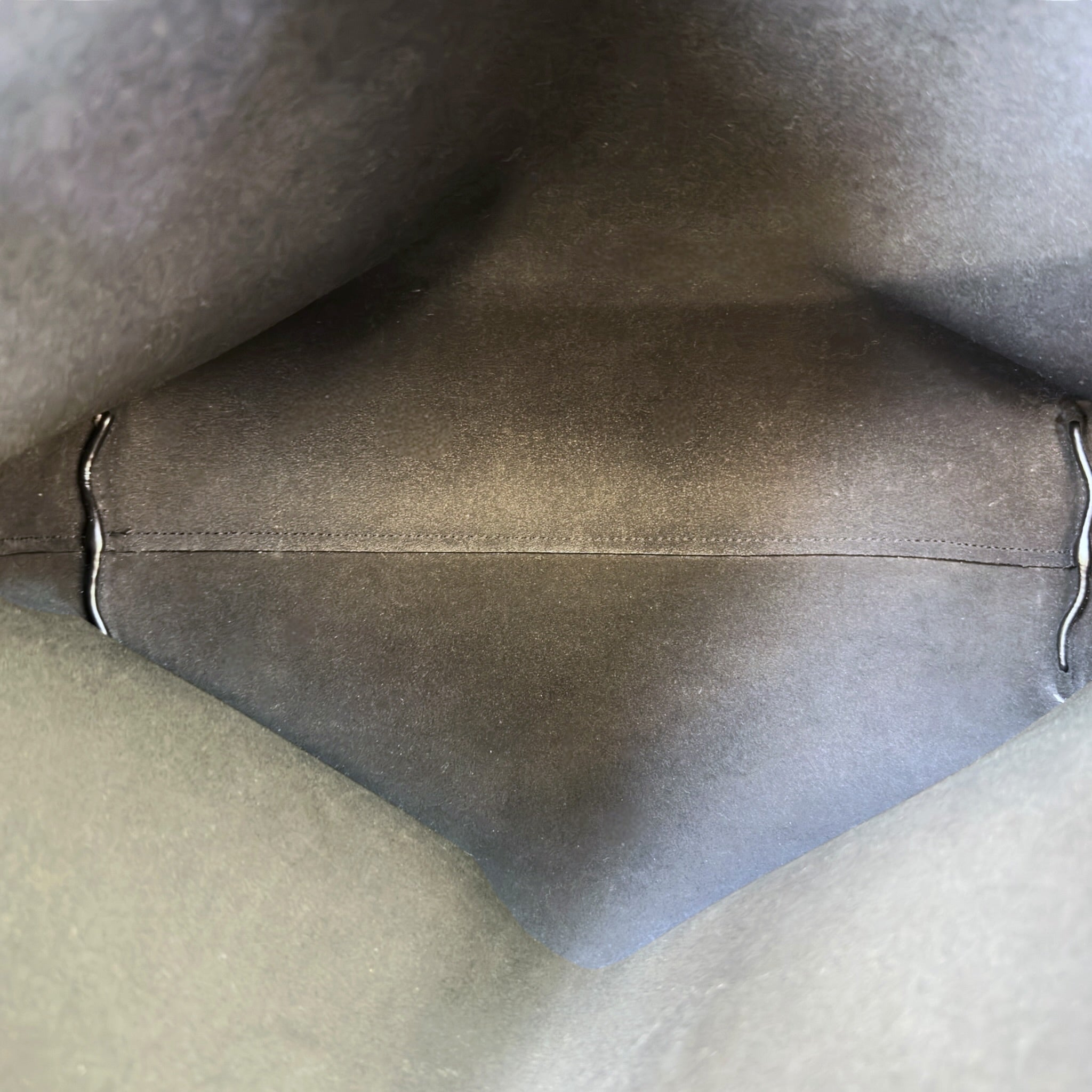 Saint Laurent N/S Black Leather Large Shopping Tote