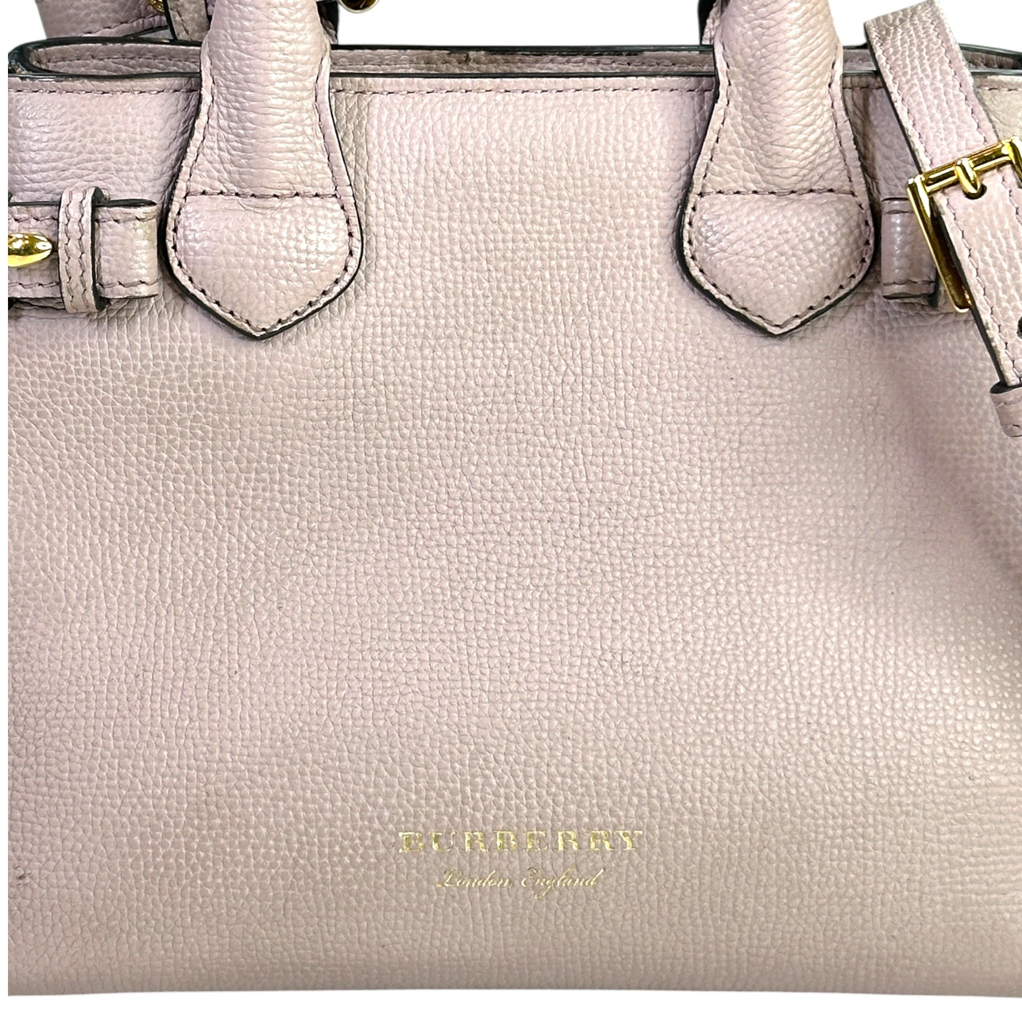Burberry Baby Banner Mini Pink Calf Skin Tote