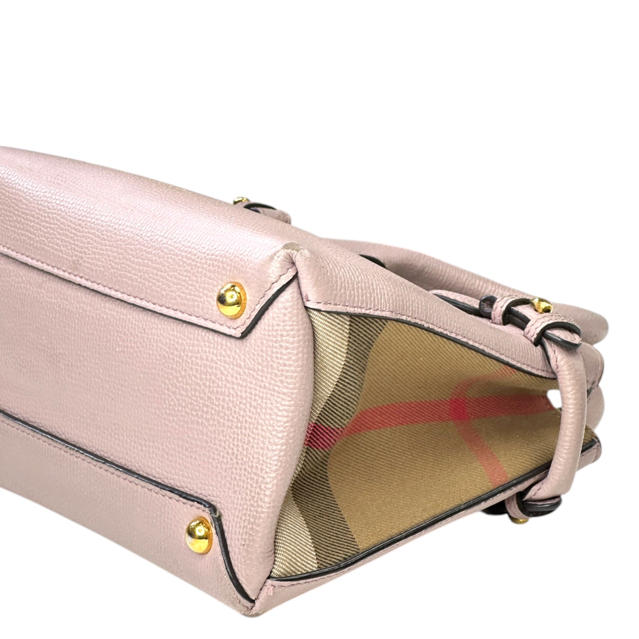 Burberry Baby Banner Mini Pink Calf Skin Tote
