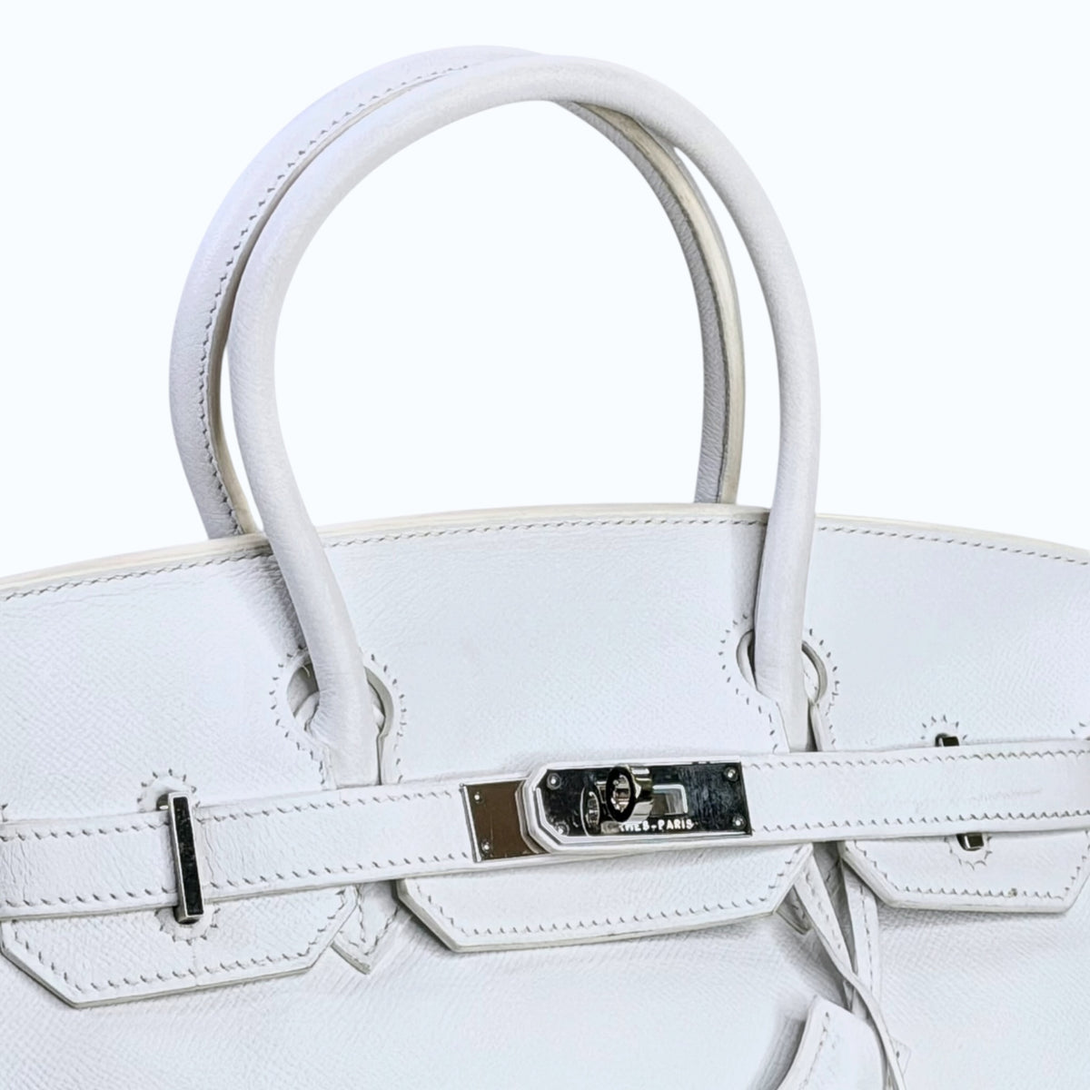 Hermes Birkin 30 White PHW Hand Bag