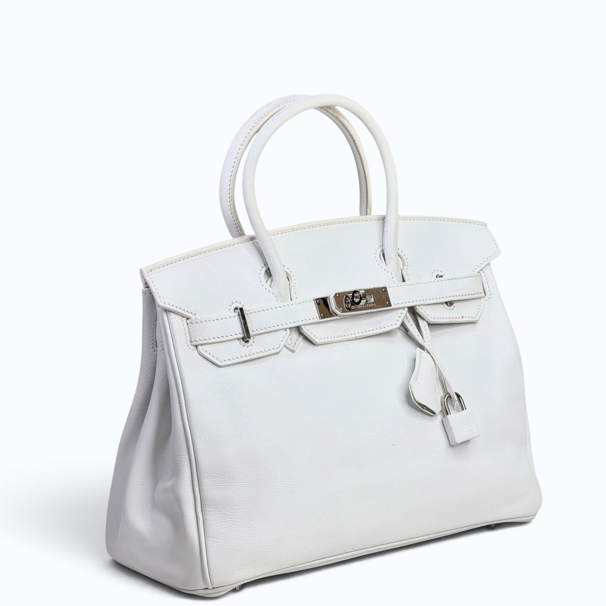 Hermes Birkin 30 White PHW Hand Bag