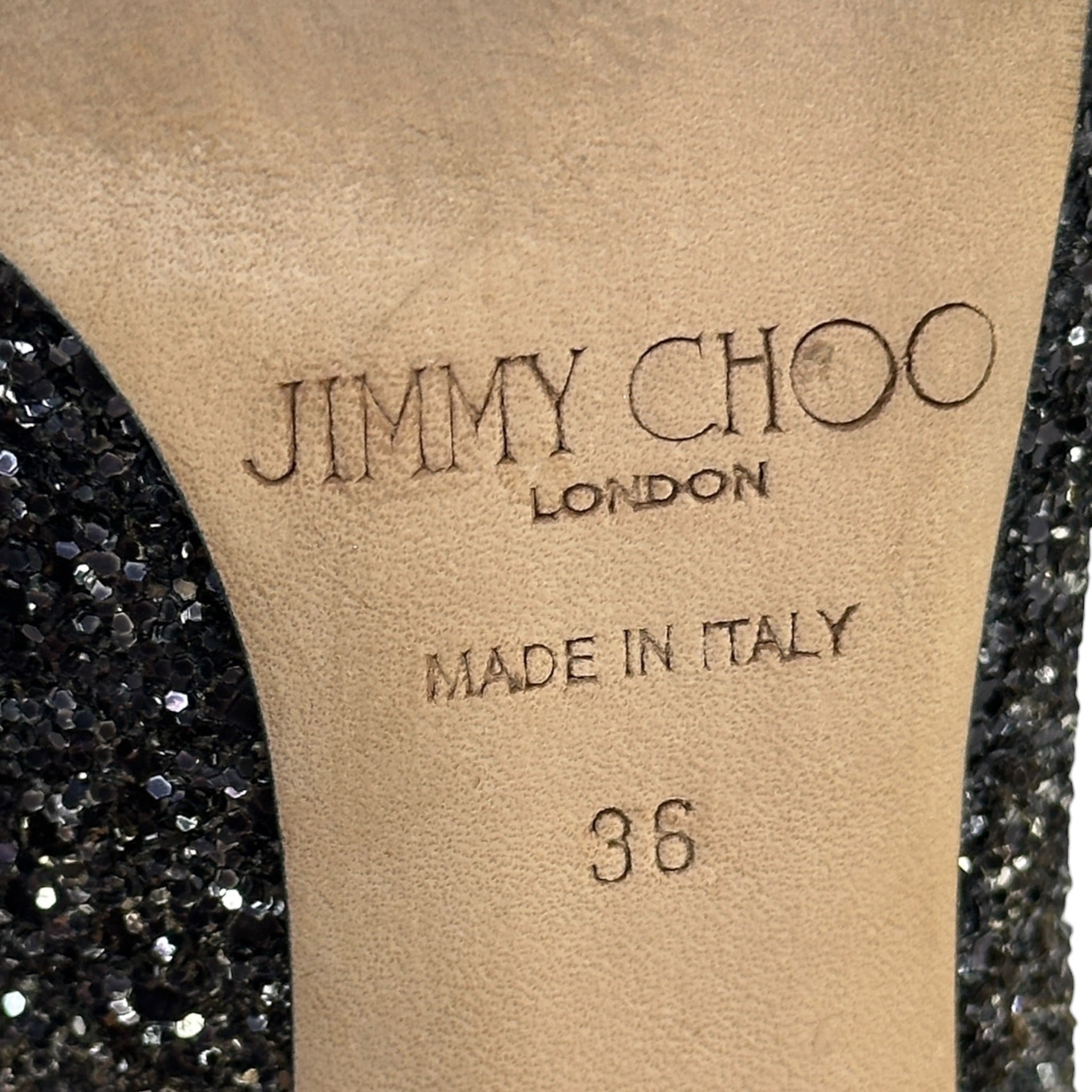 Jimmy Choo Romy Pumps Gradation Coarse Glitter Size 36