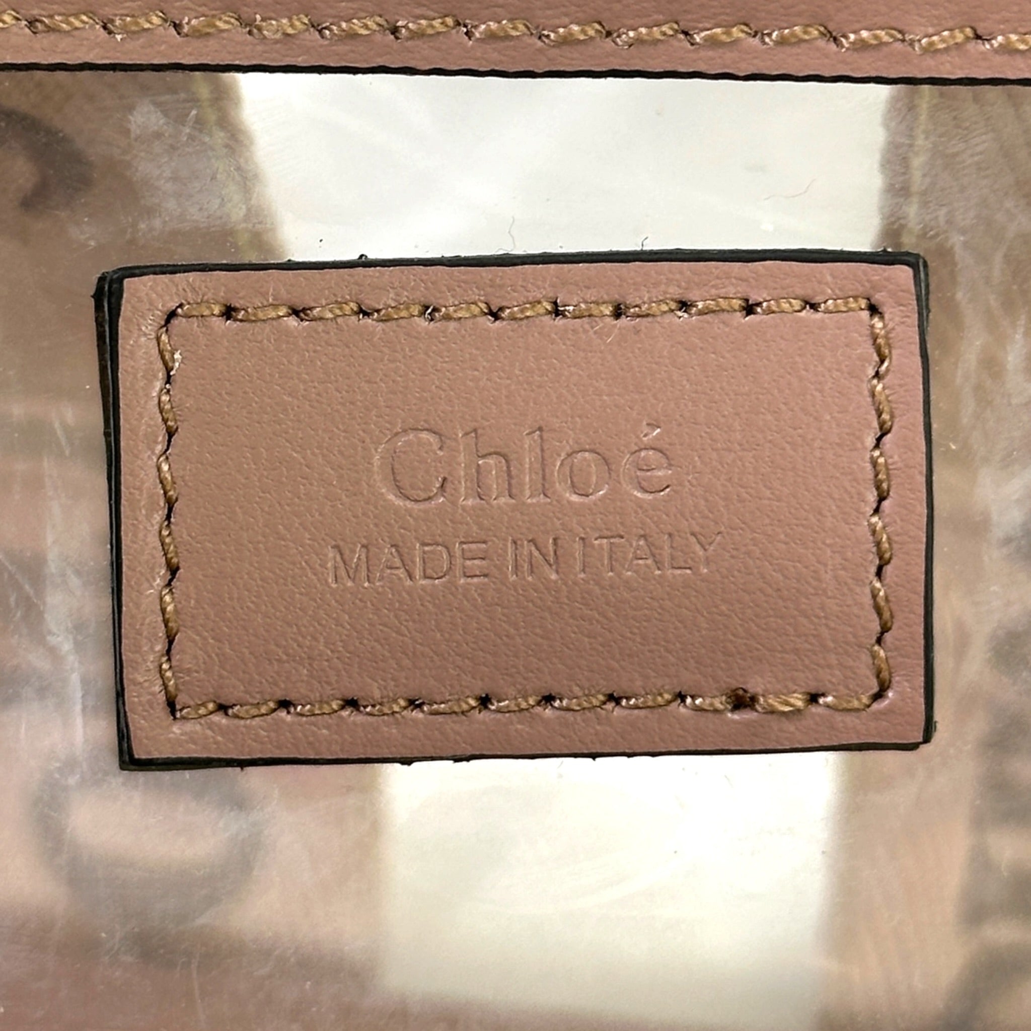 Chloé Woody Tote Bag Small Jelly Blush/Beige Leather Trim
