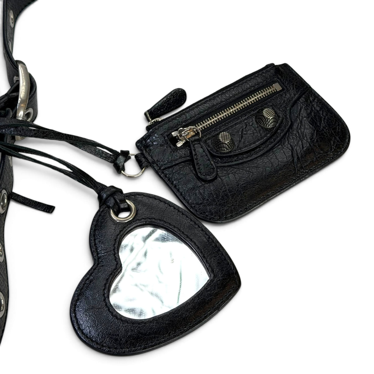 Balenciaga Le Cagole xs Black Leather Shoulder Bag