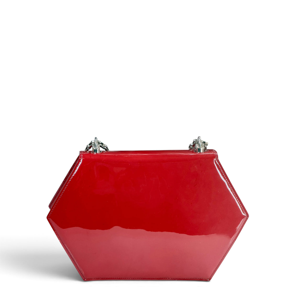 Dolce & Gabanna medium red patent leather shoulder bag