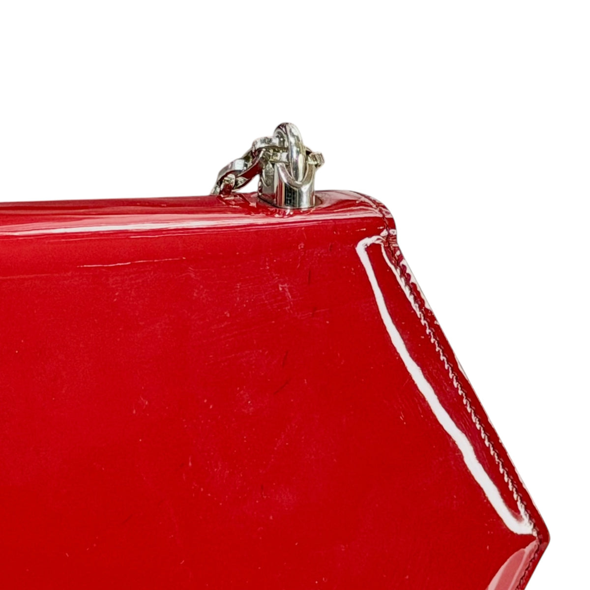 Dolce & Gabanna medium red patent leather shoulder bag
