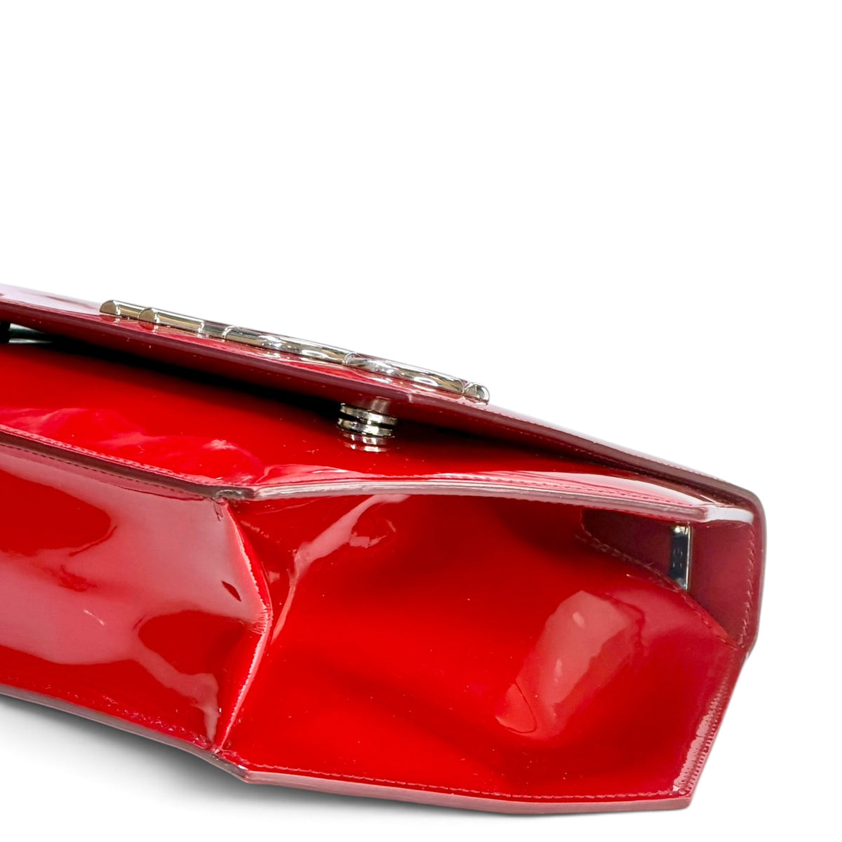 Dolce & Gabanna medium red patent leather shoulder bag