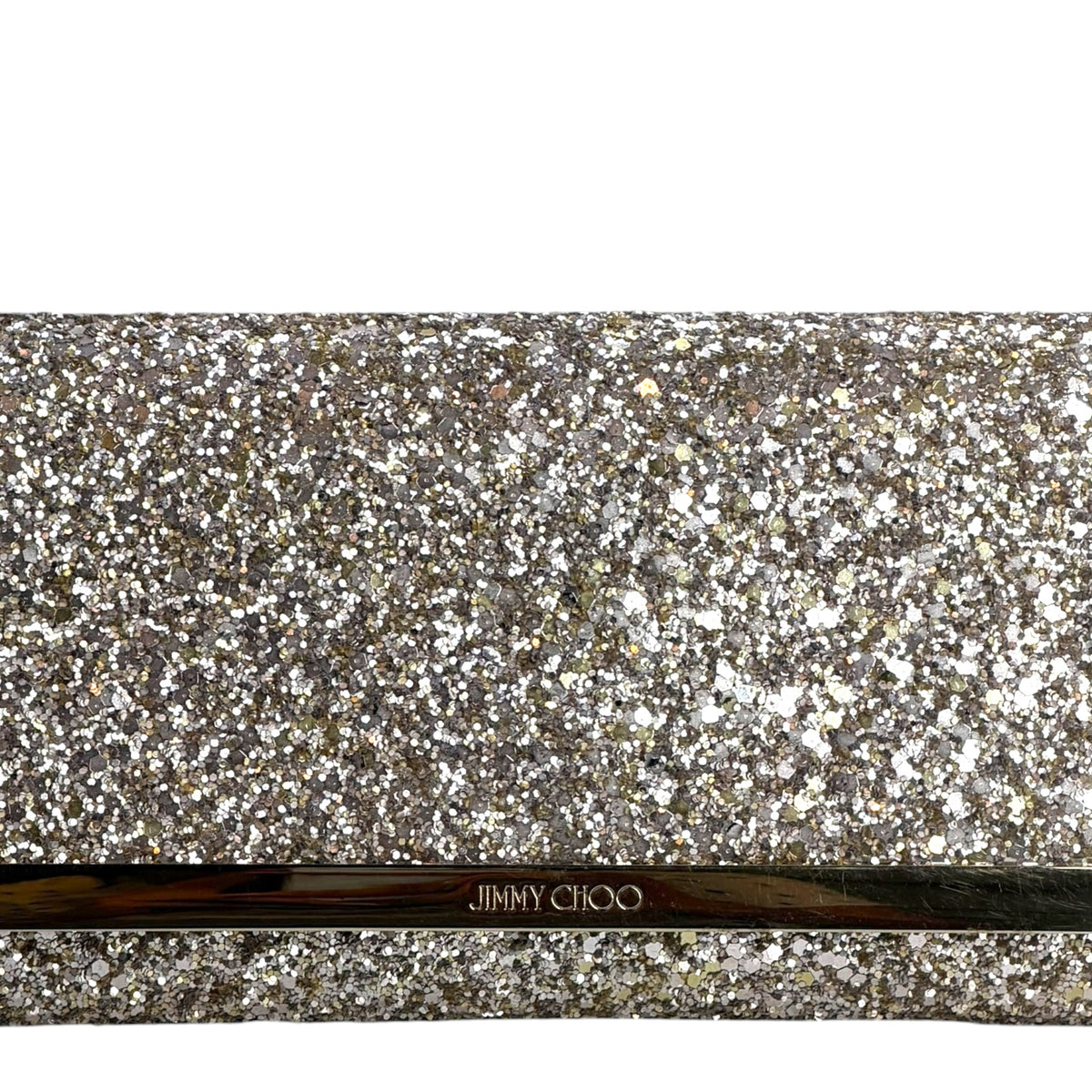 Jimmy Choo Glitter Clutch.