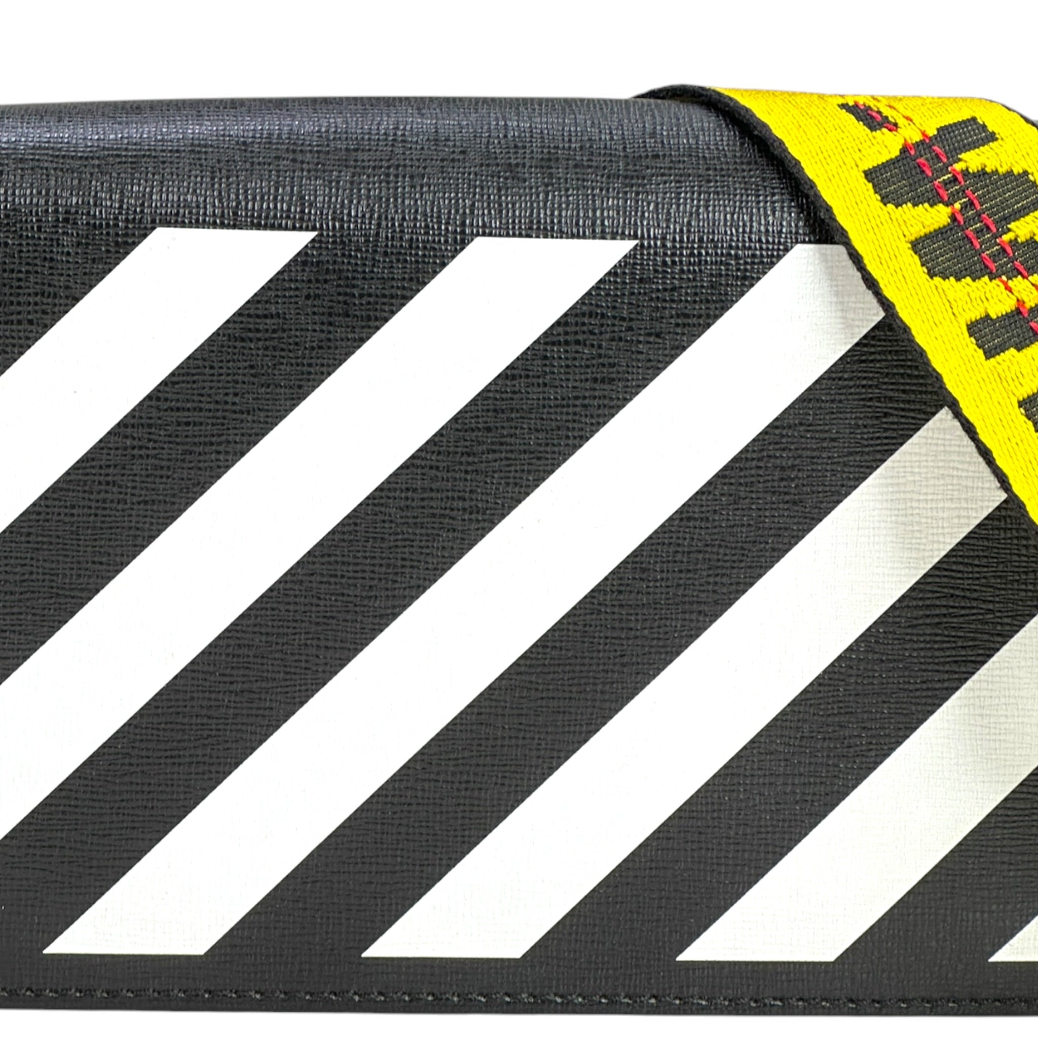 Off-White Clip Crossbody Bag Black/White Leather