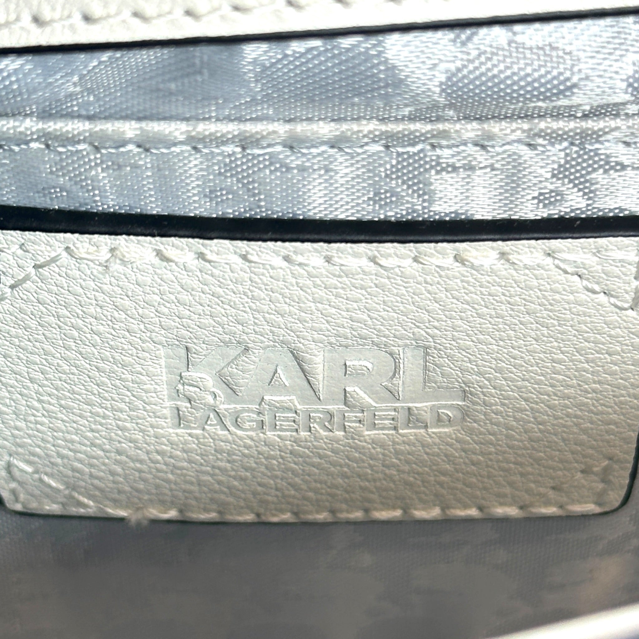 Karl Lagerfeld K/Ikonik 2.0 Lock Leather Shoulder Bag